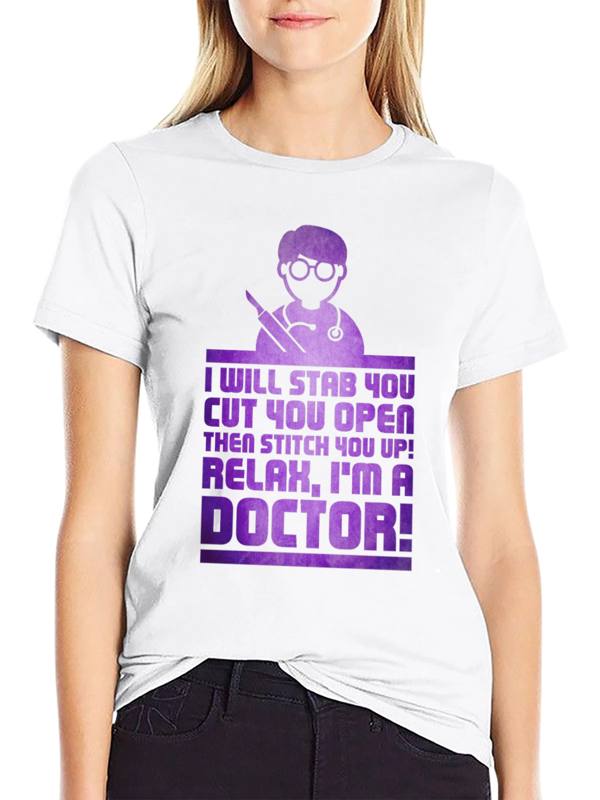 Funny Doctor T-Shirt - Ill Stab You!