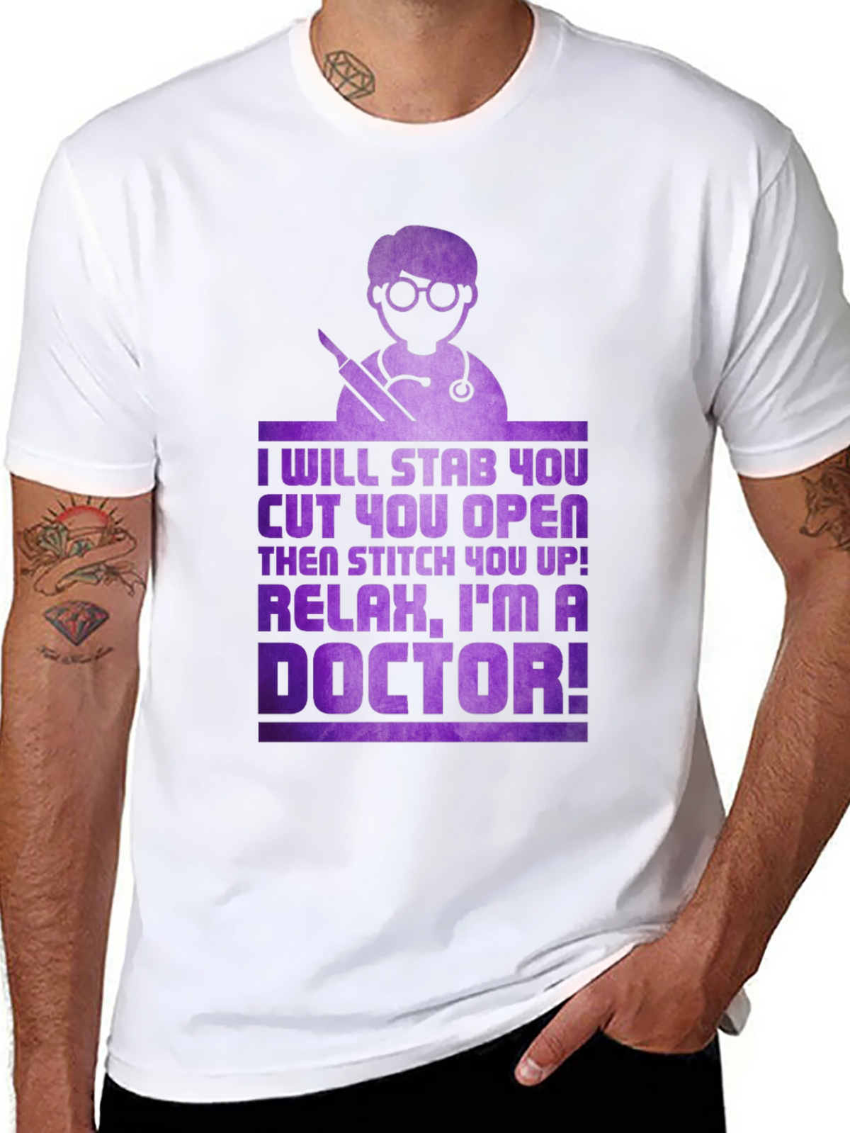 Funny Doctor T-Shirt - Ill Stab You!