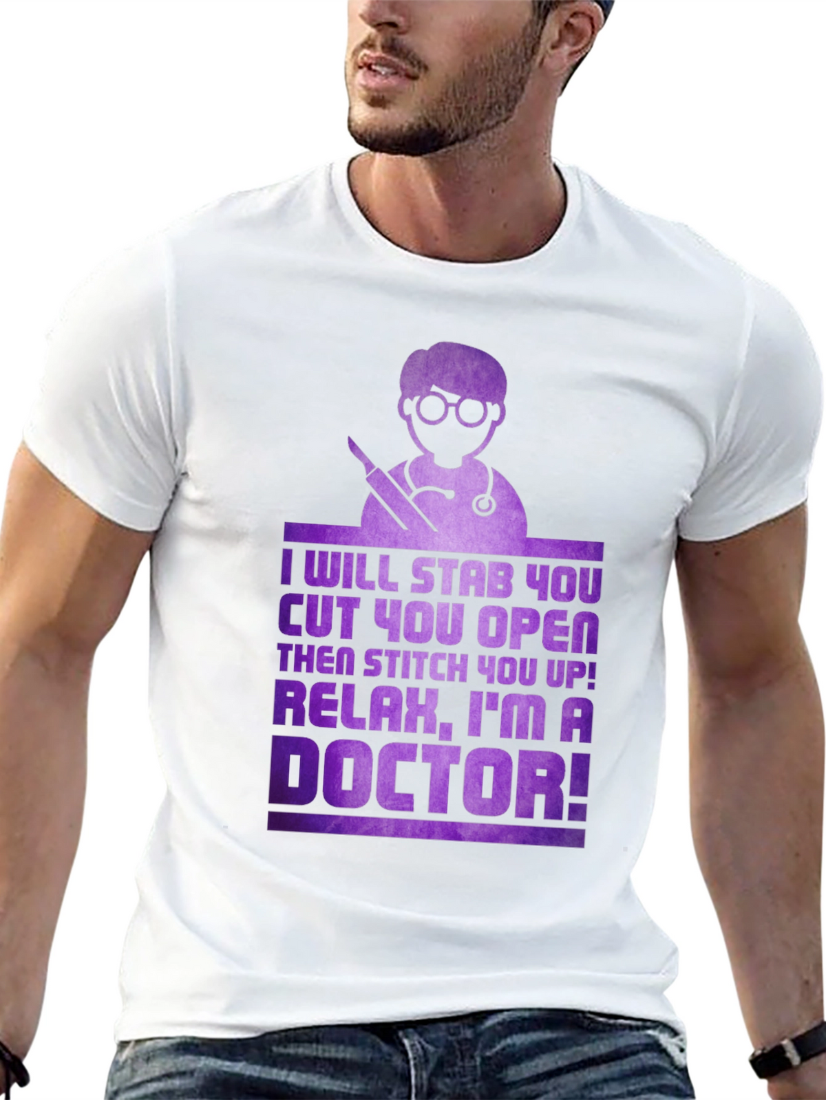 Funny Doctor T-Shirt - Ill Stab You!