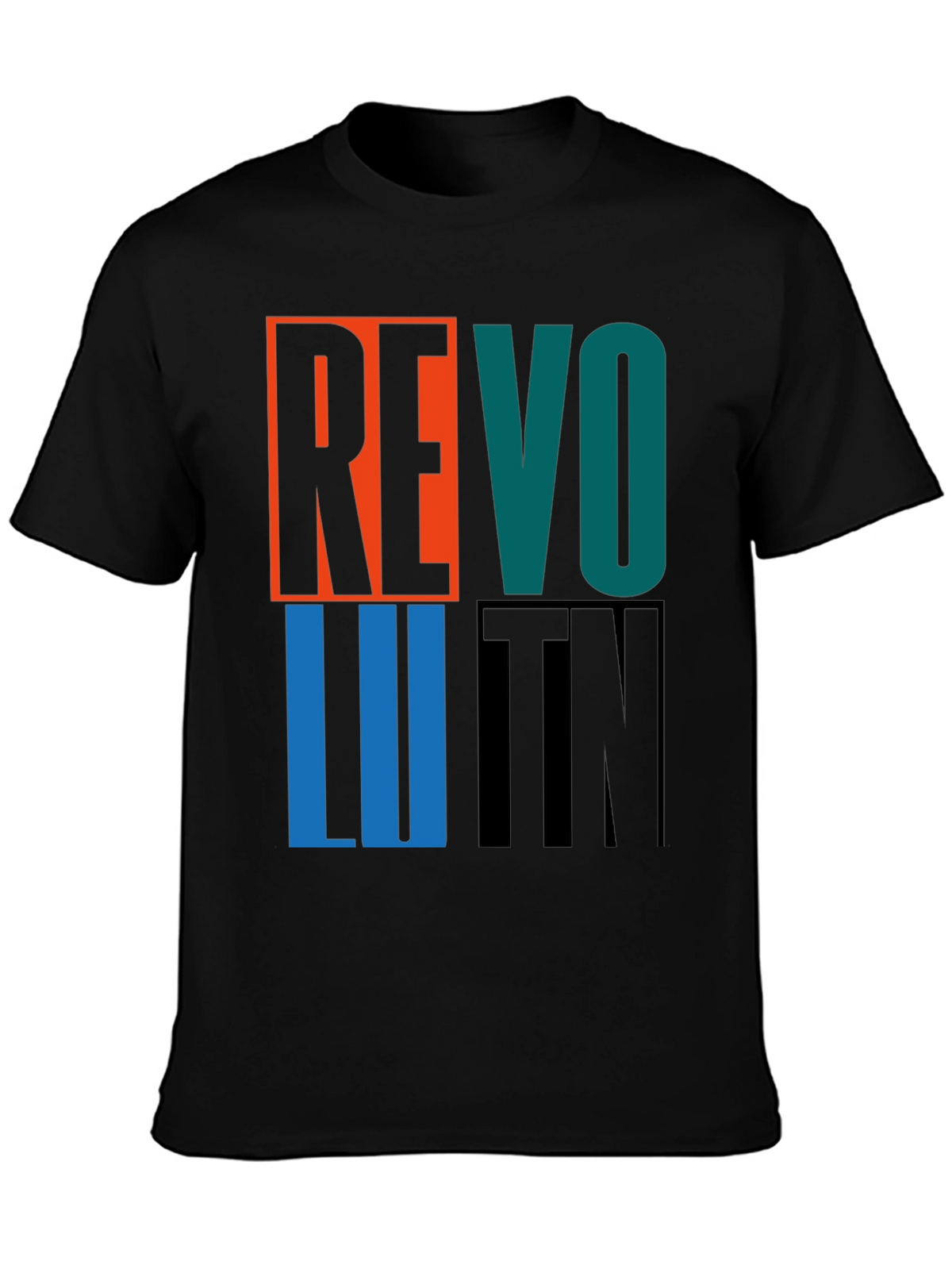 Revolution Graphic Print Crew Neck T-Shirt