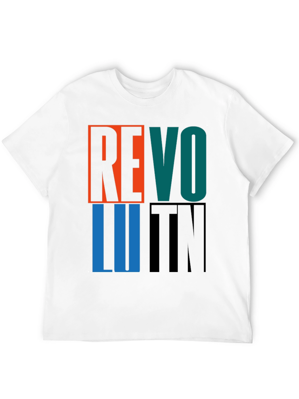 Revolution Graphic Print Crew Neck T-Shirt