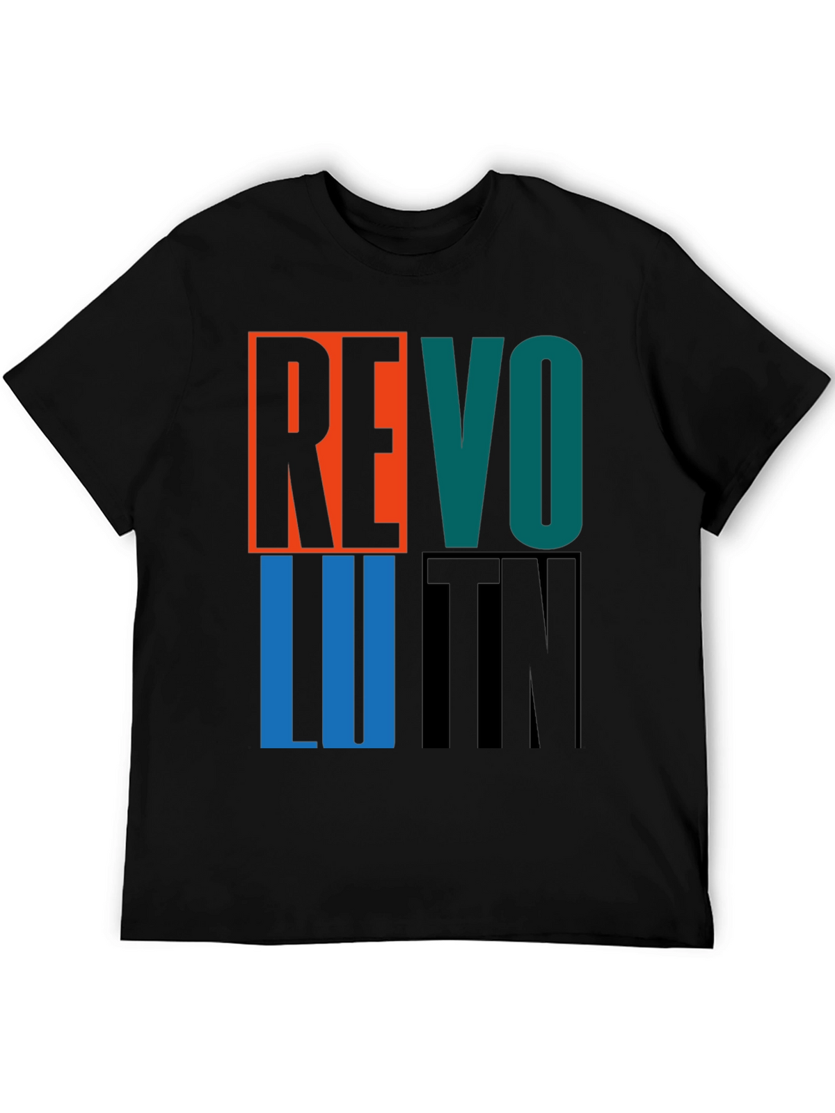 Revolution Graphic Print Crew Neck T-Shirt