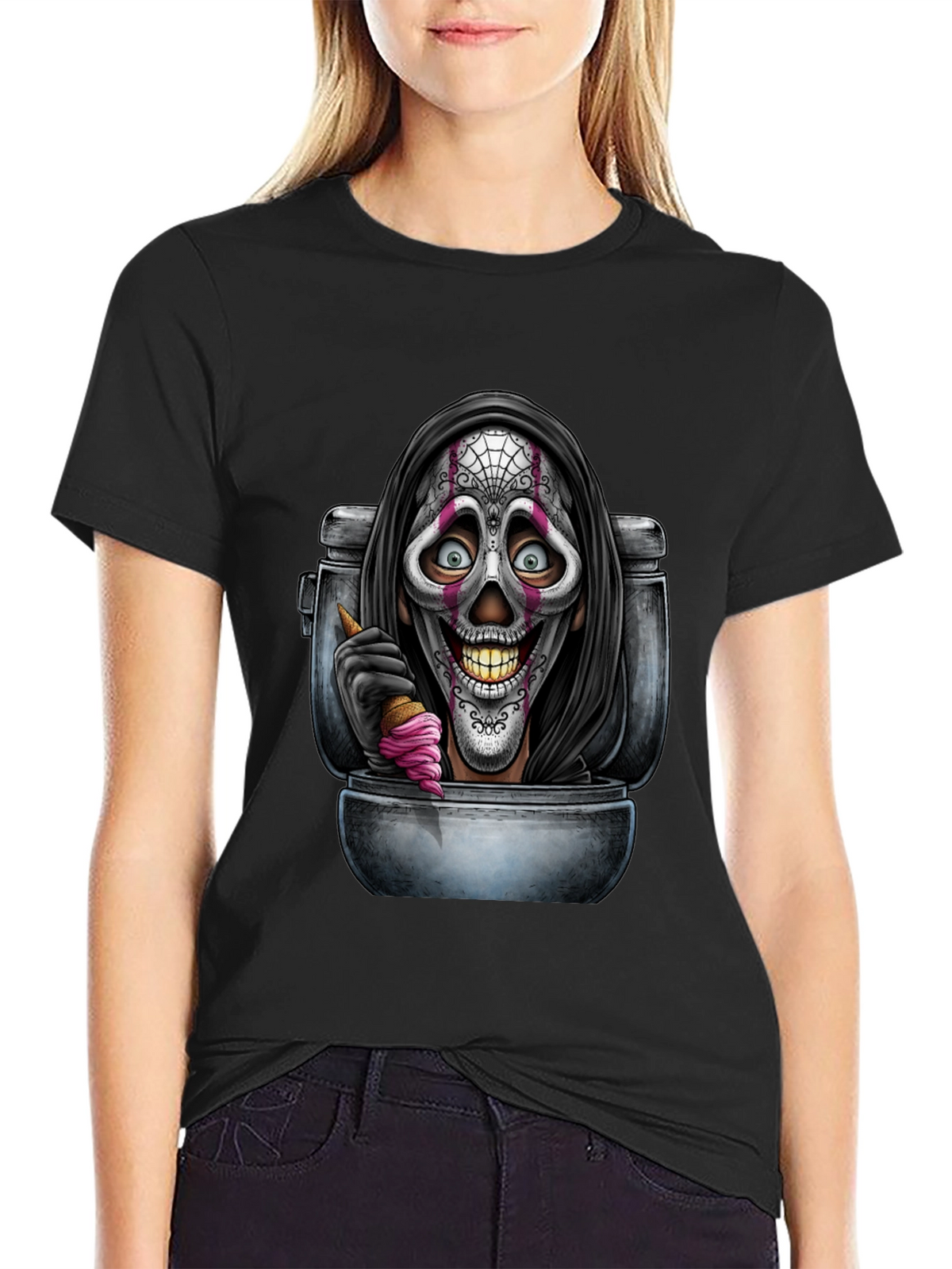 Grim Reaper Toilet Humor T-Shirt