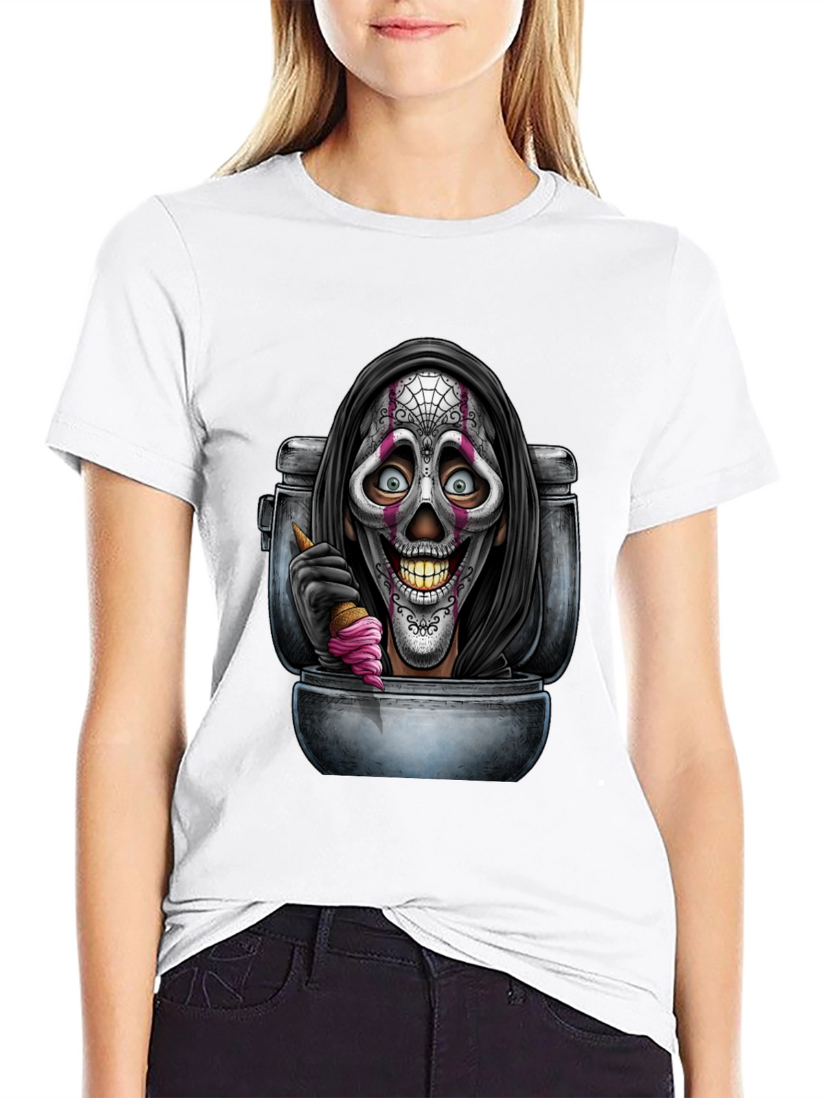 Grim Reaper Toilet Humor T-Shirt
