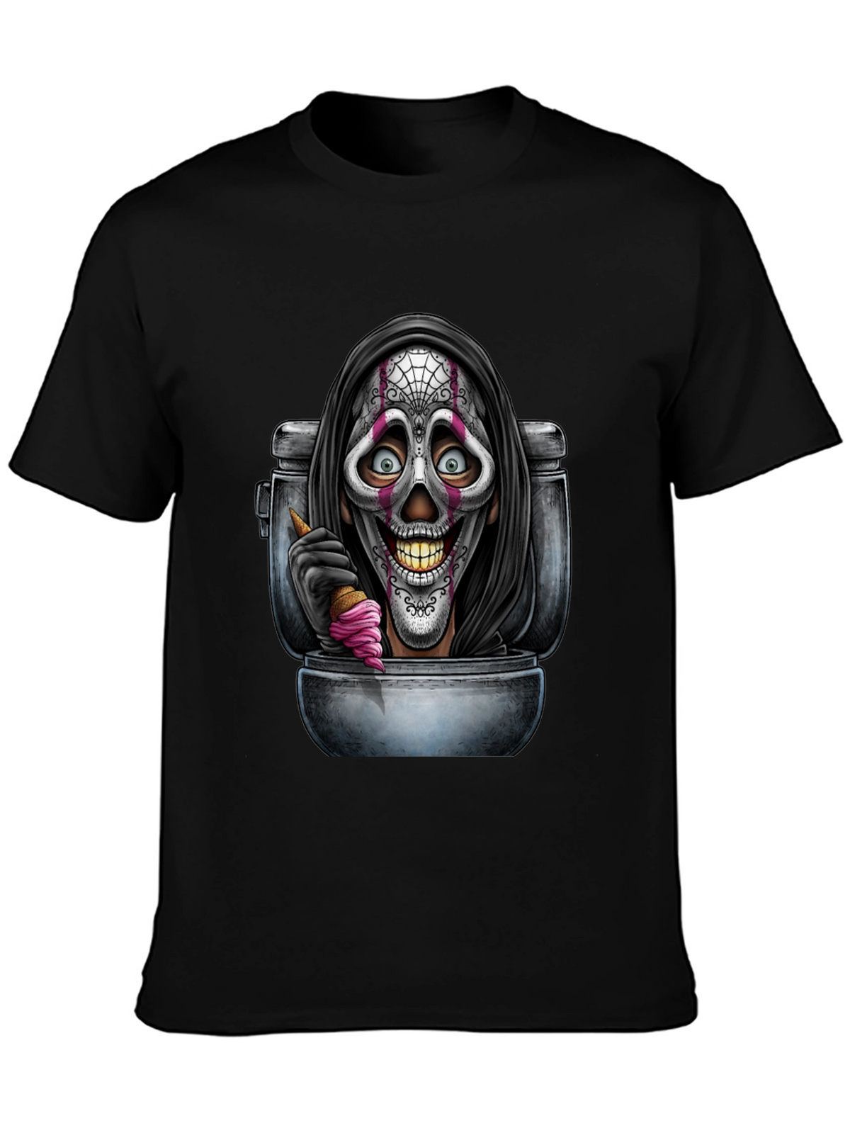 Grim Reaper Toilet Humor T-Shirt