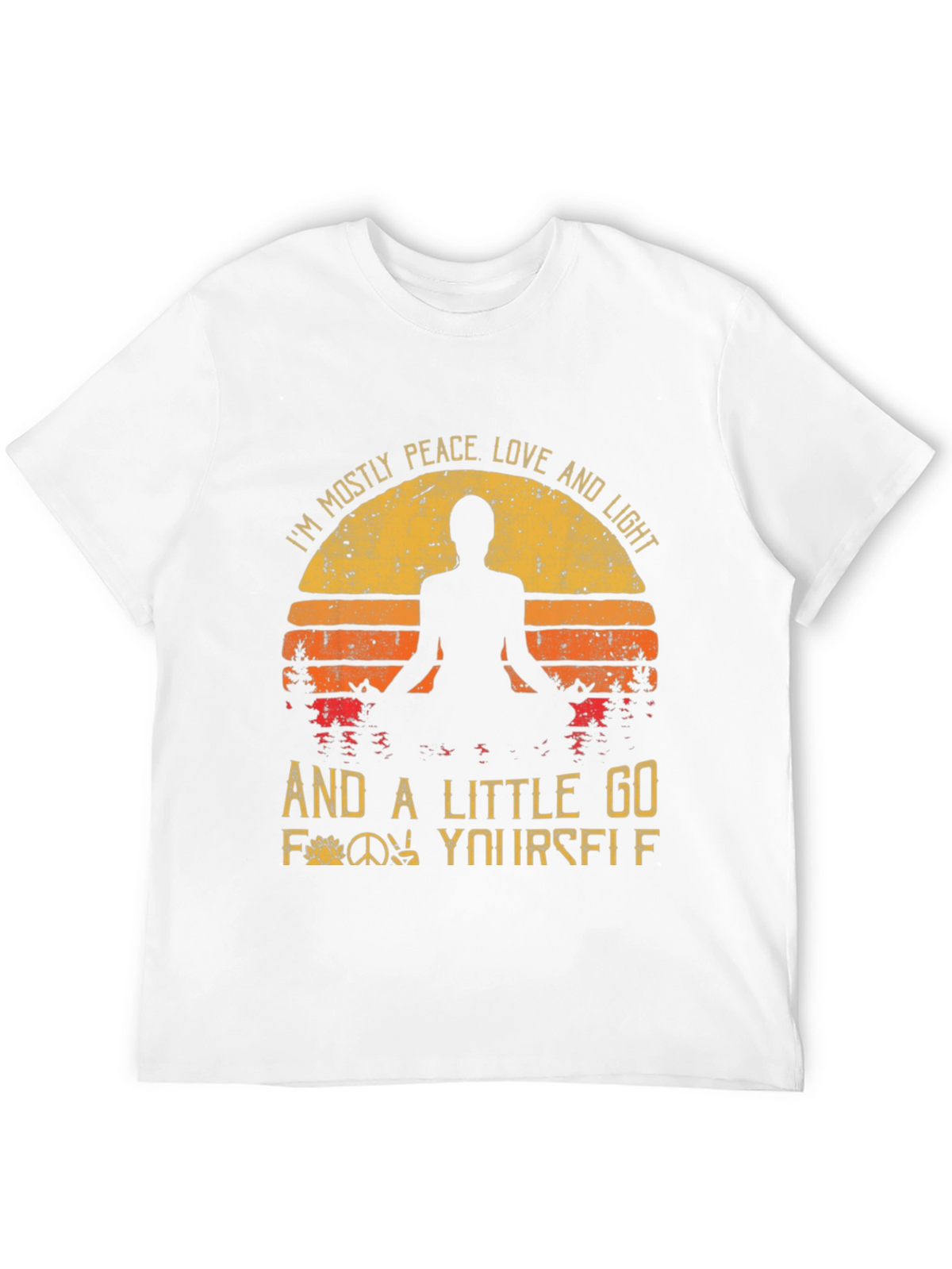 Peace Love Light Graphic T-Shirt - Yoga Inspired