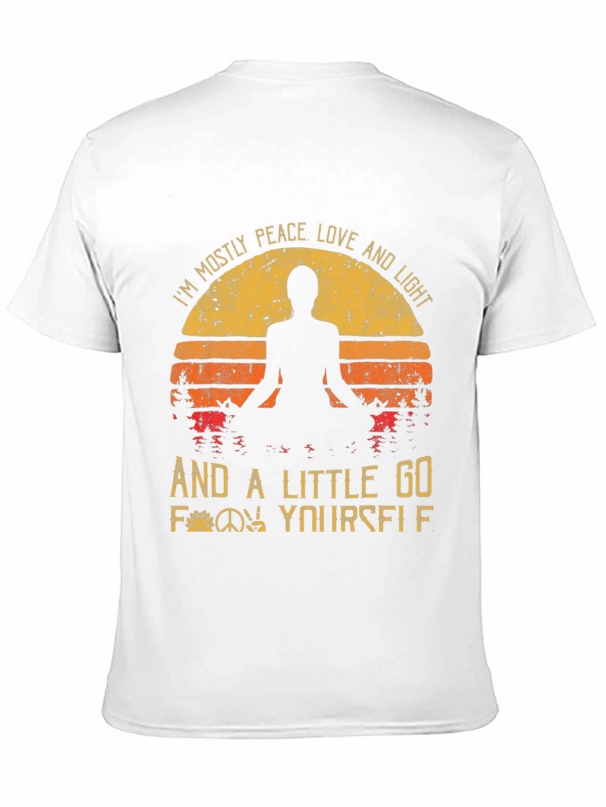 Peace Love Light Graphic T-Shirt - Yoga Inspired