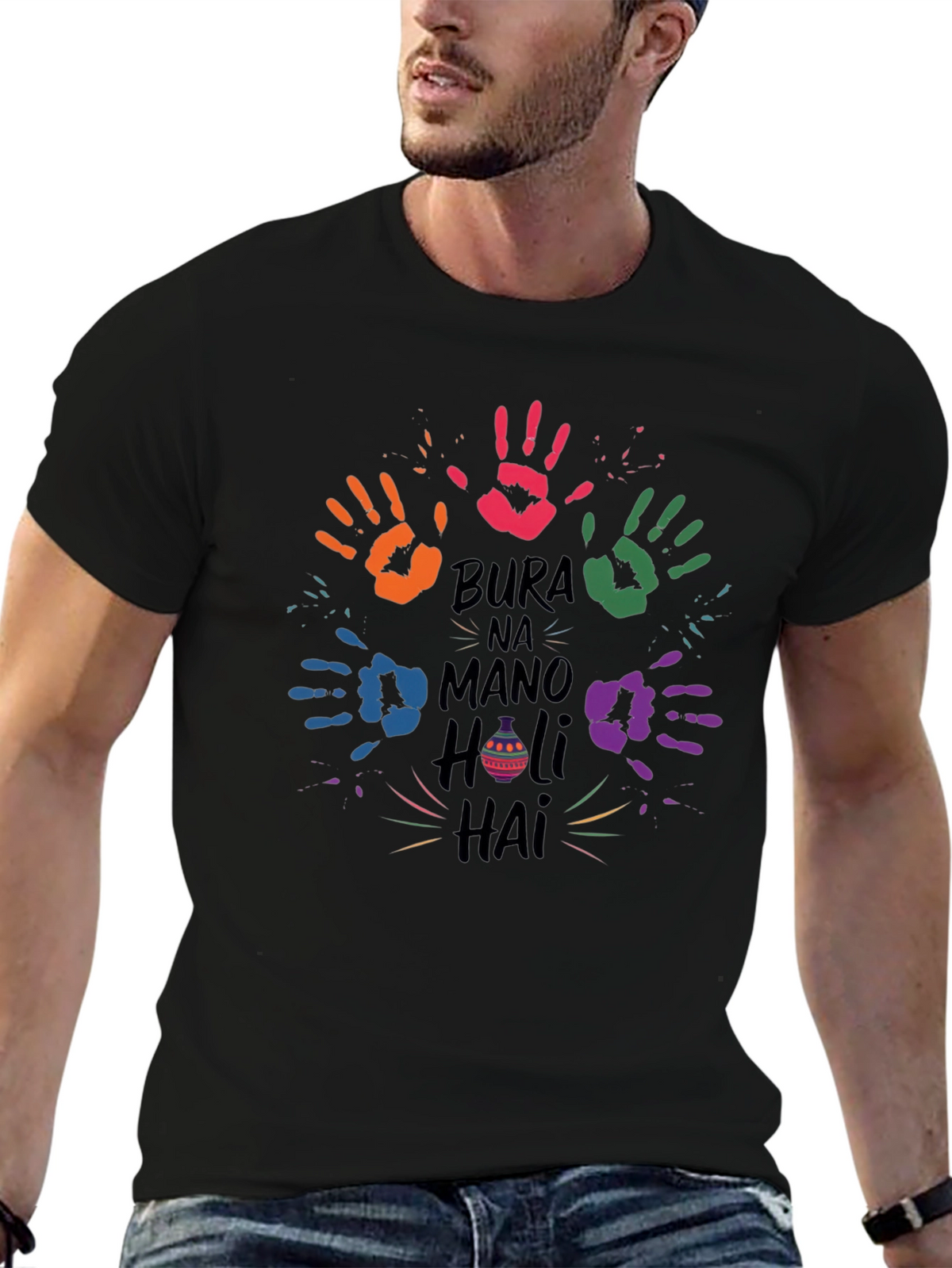 Holi T-Shirt - Bura Na Mano Holi Hai