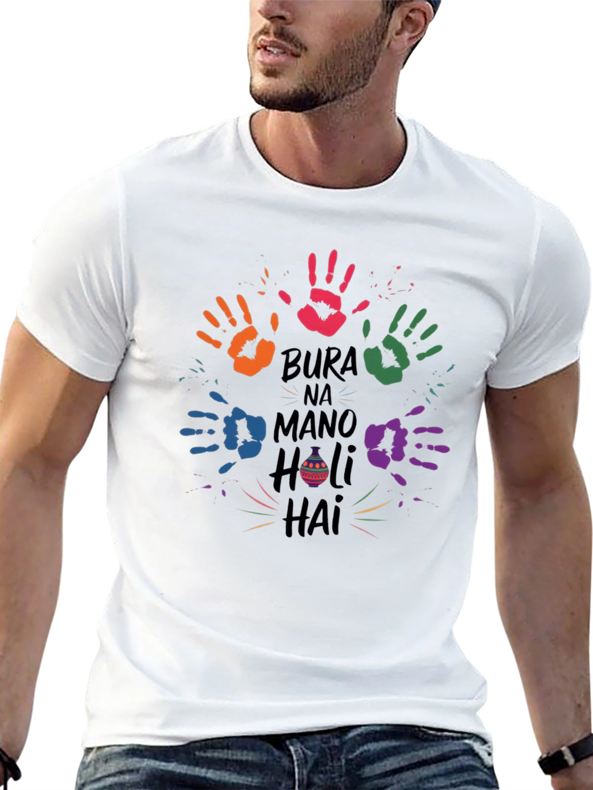 Holi T-Shirt - Bura Na Mano Holi Hai