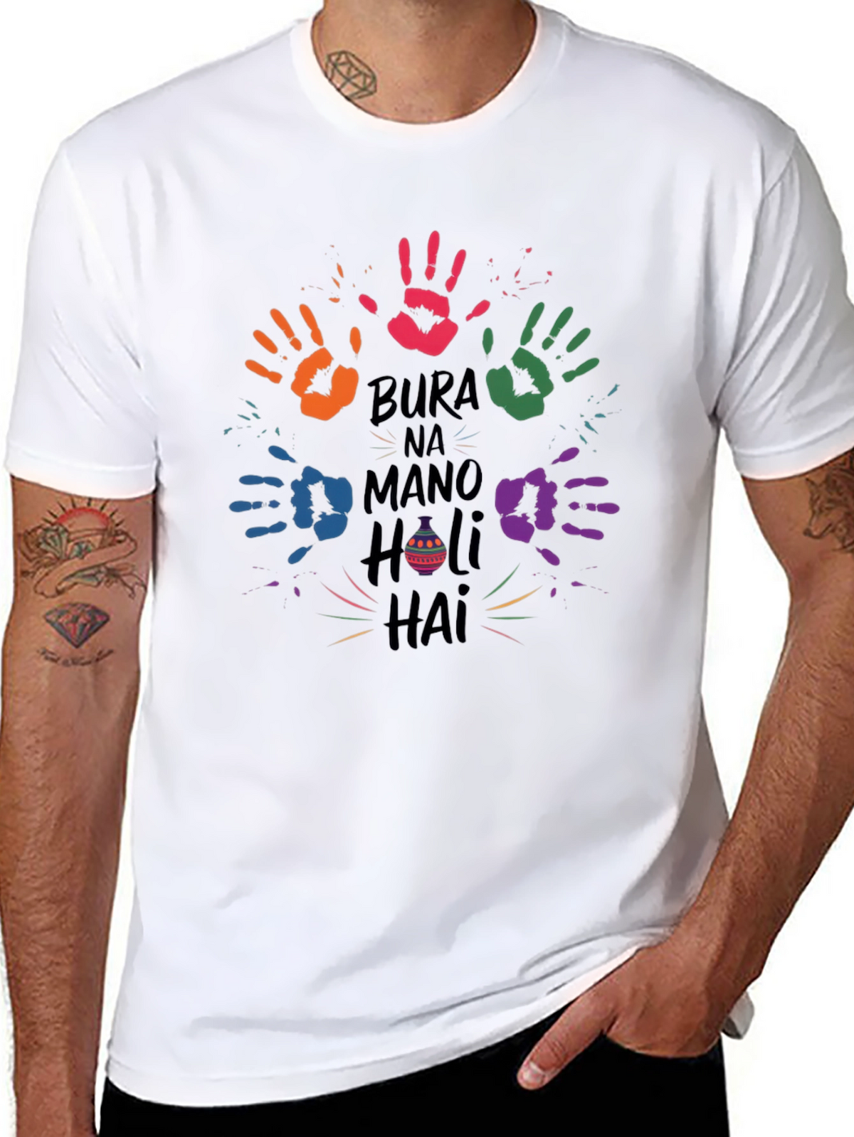 Holi T-Shirt - Bura Na Mano Holi Hai
