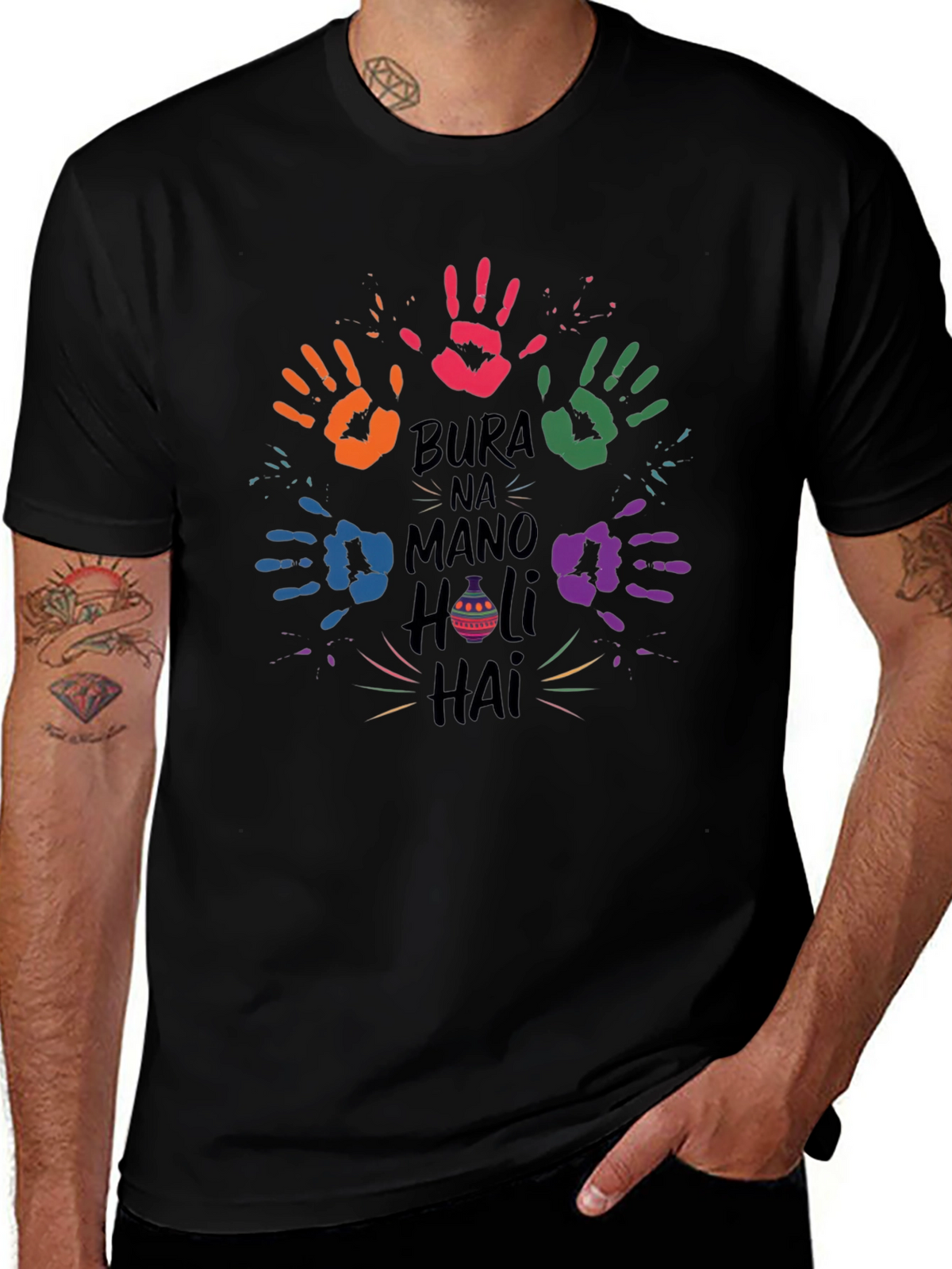 Holi T-Shirt - Bura Na Mano Holi Hai