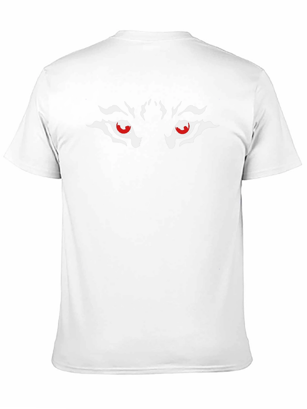Mens Black Wolf Eyes Graphic T-Shirt