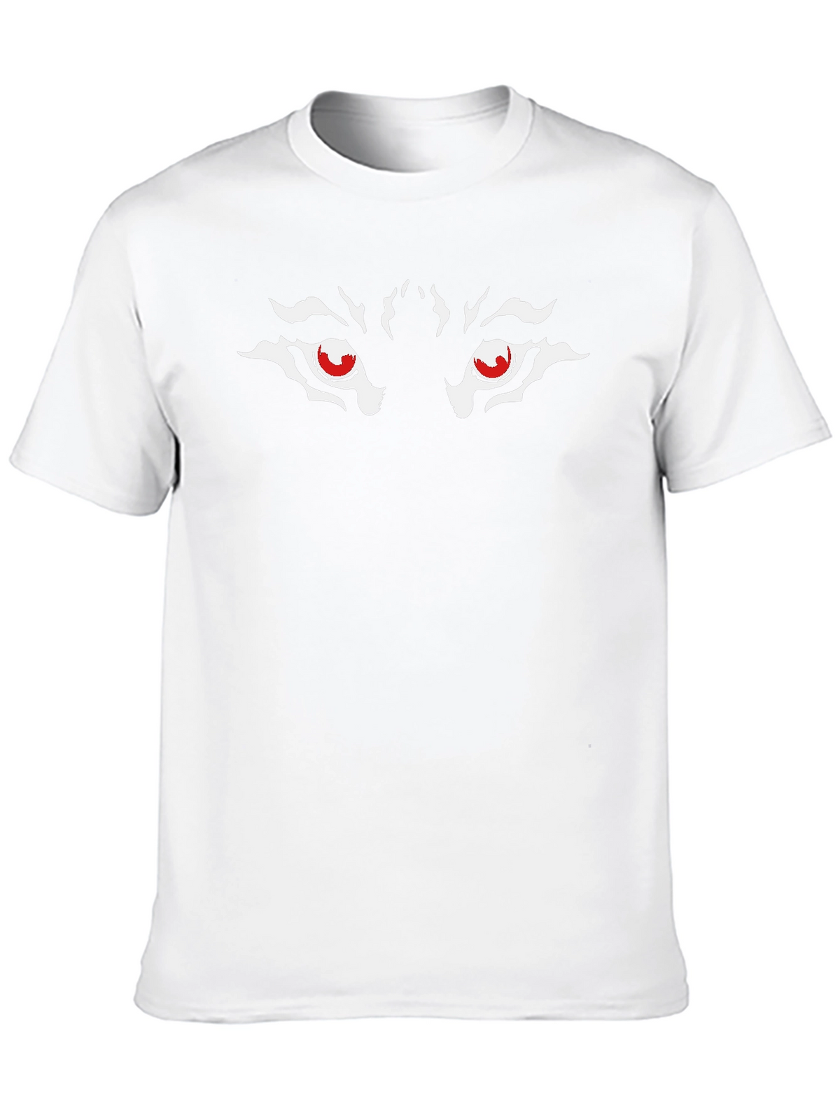 Mens Black Wolf Eyes Graphic T-Shirt