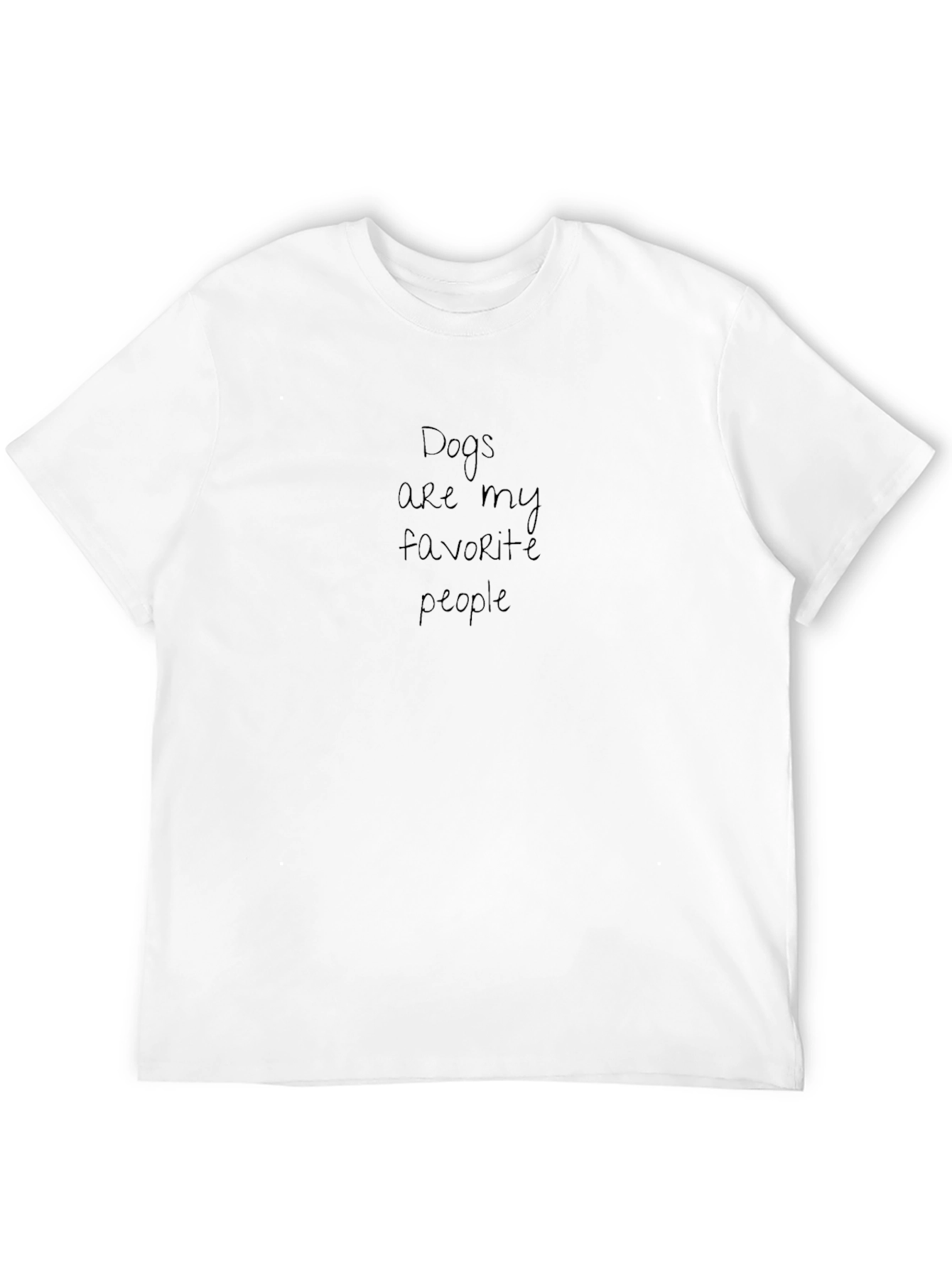 Dogs Are My Favorite People Black T-Shirt