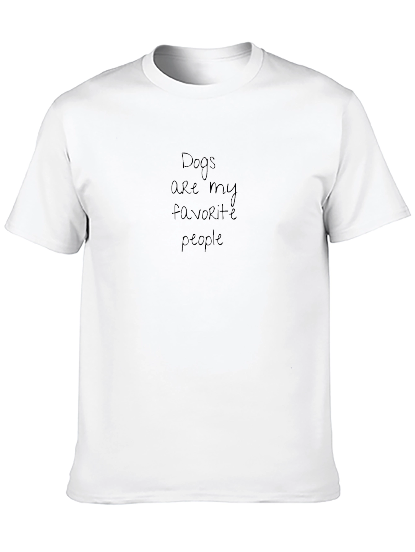 Dogs Are My Favorite People Black T-Shirt