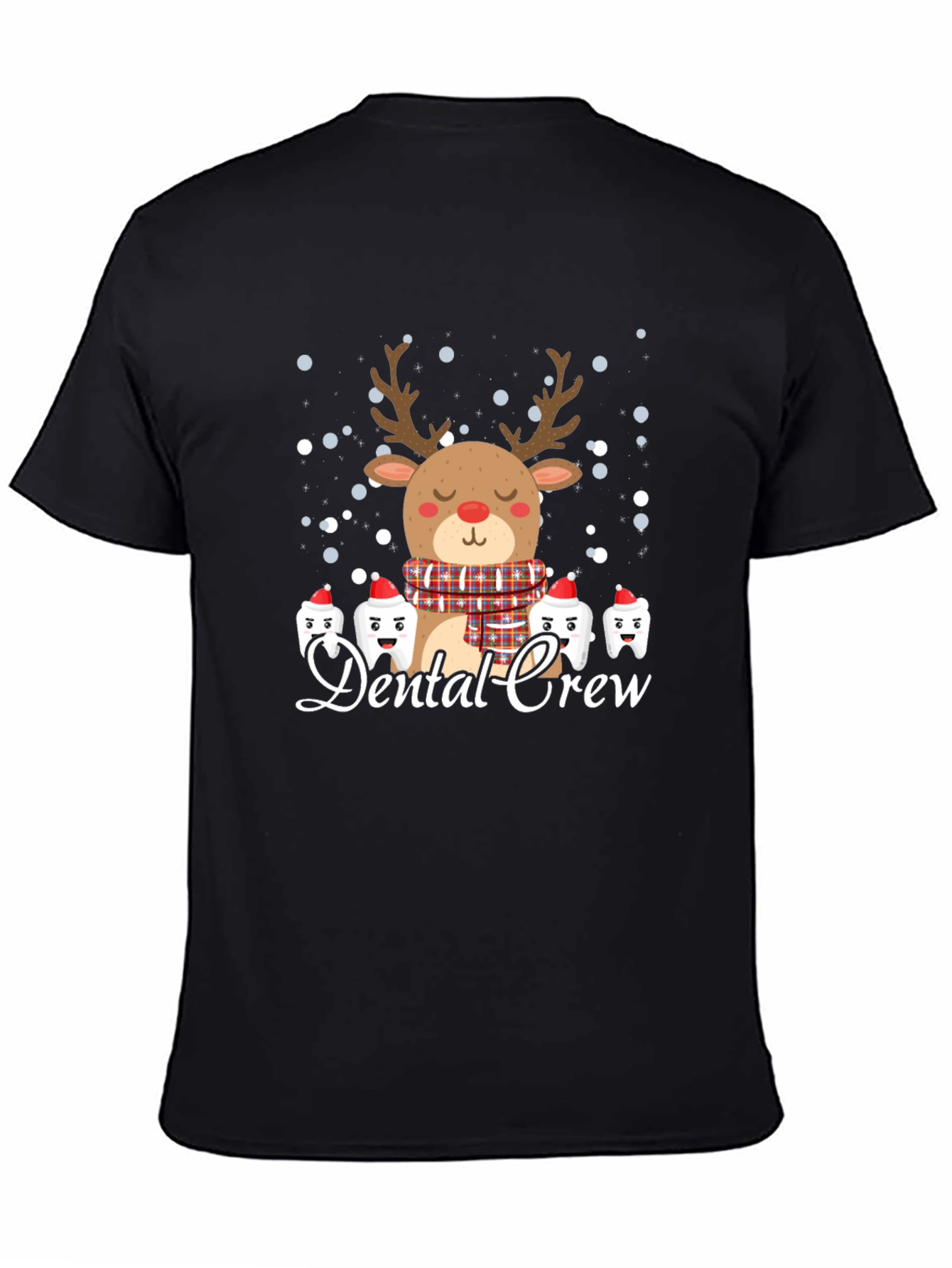 Dental Crew Christmas Reindeer Graphic Tee