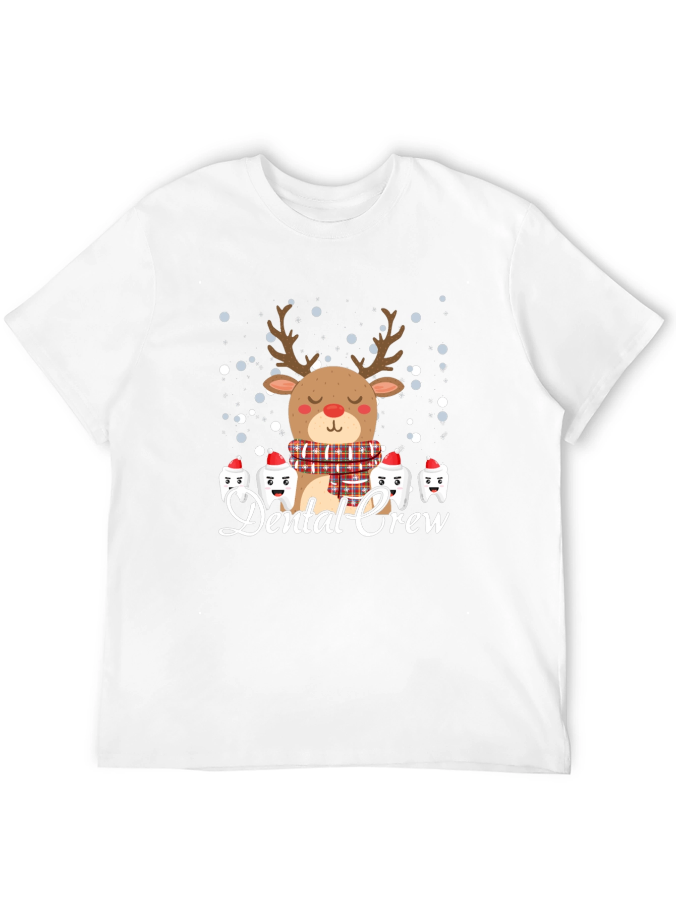 Dental Crew Christmas Reindeer Graphic Tee