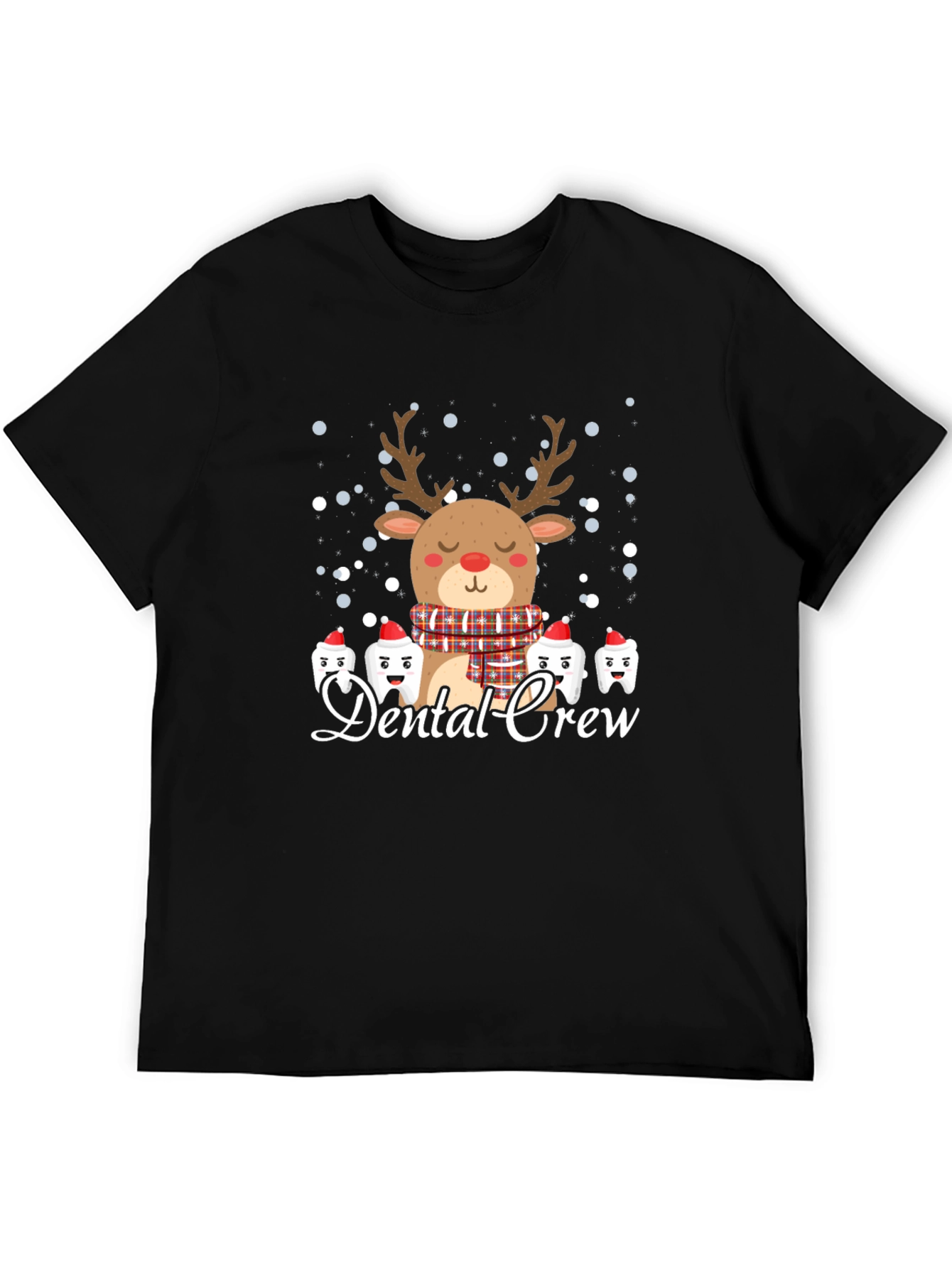 Dental Crew Christmas Reindeer Graphic Tee