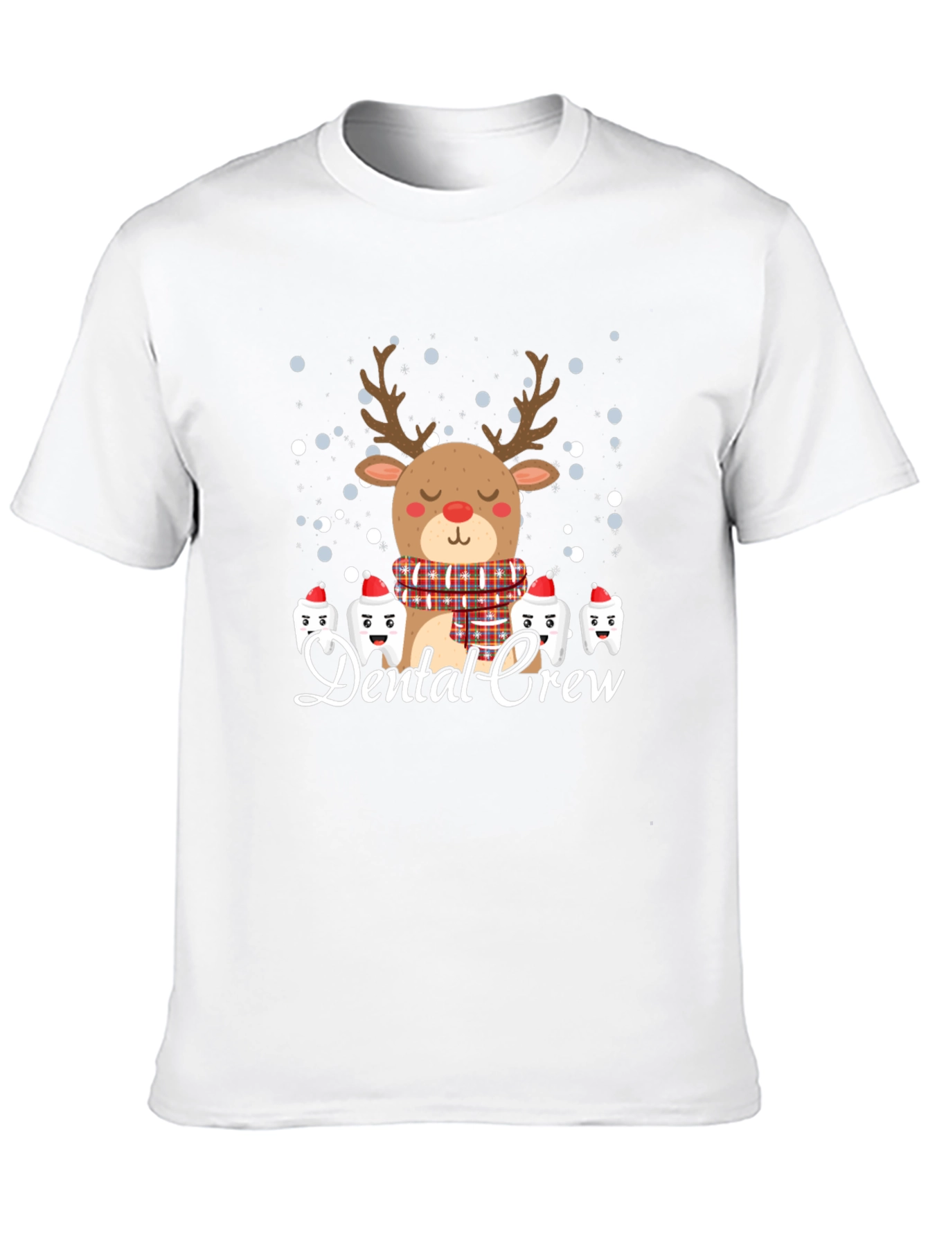 Dental Crew Christmas Reindeer Graphic Tee