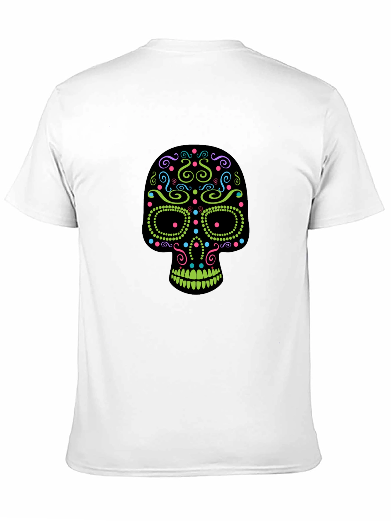 Sugar Skull Graphic T-Shirt - Black