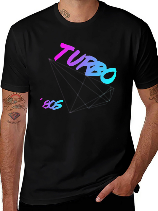 Turbo 80s Style Graphic Tee - Retro Vibe