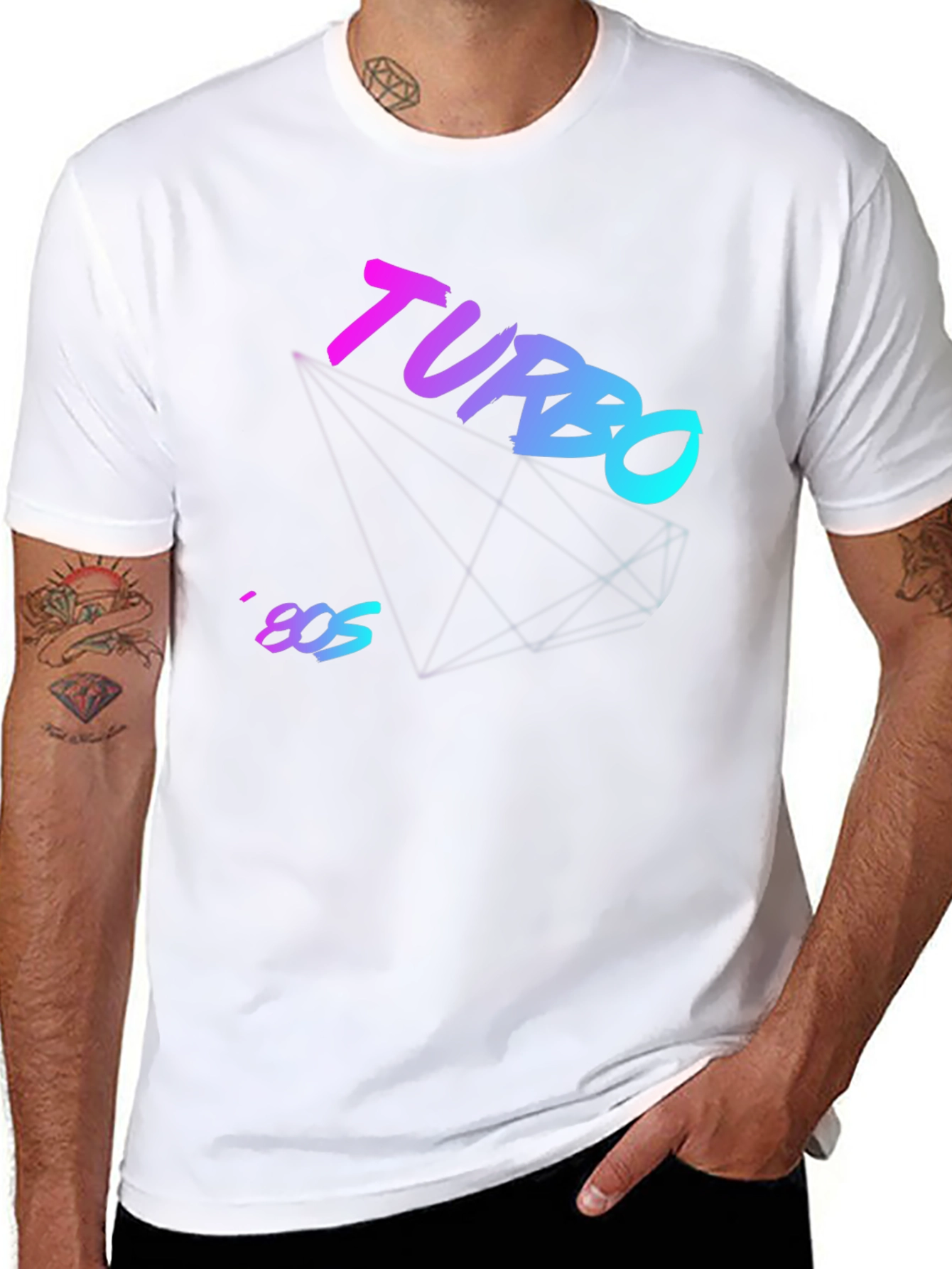 Turbo 80s Style Graphic Tee - Retro Vibe