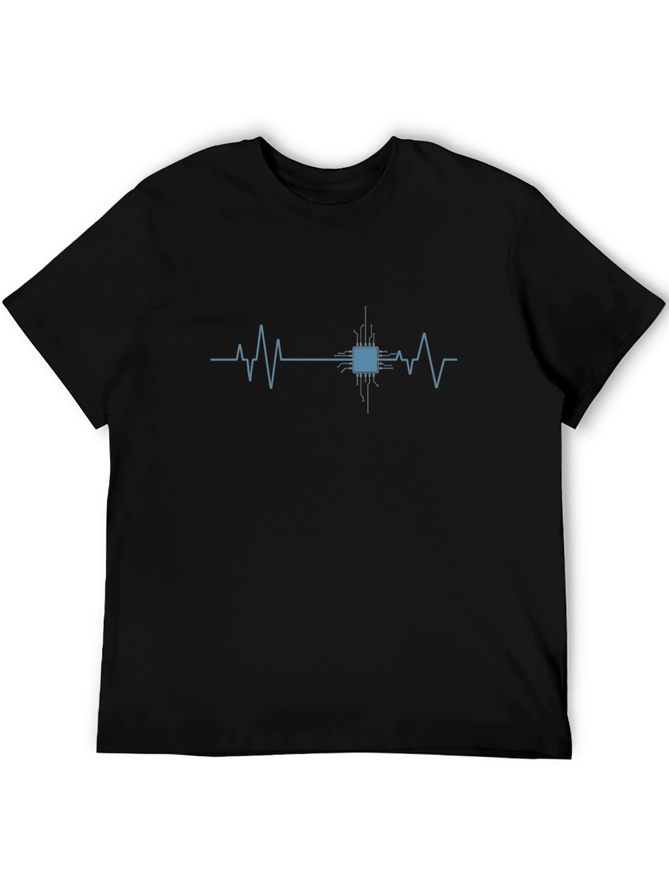 Circuit Heartbeat T-Shirt - Tech Enthusiast Style