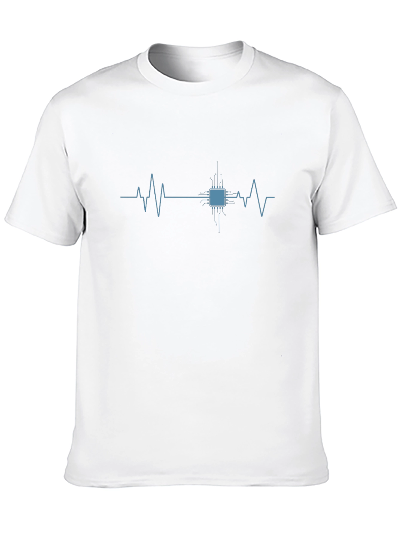 Circuit Heartbeat T-Shirt - Tech Enthusiast Style
