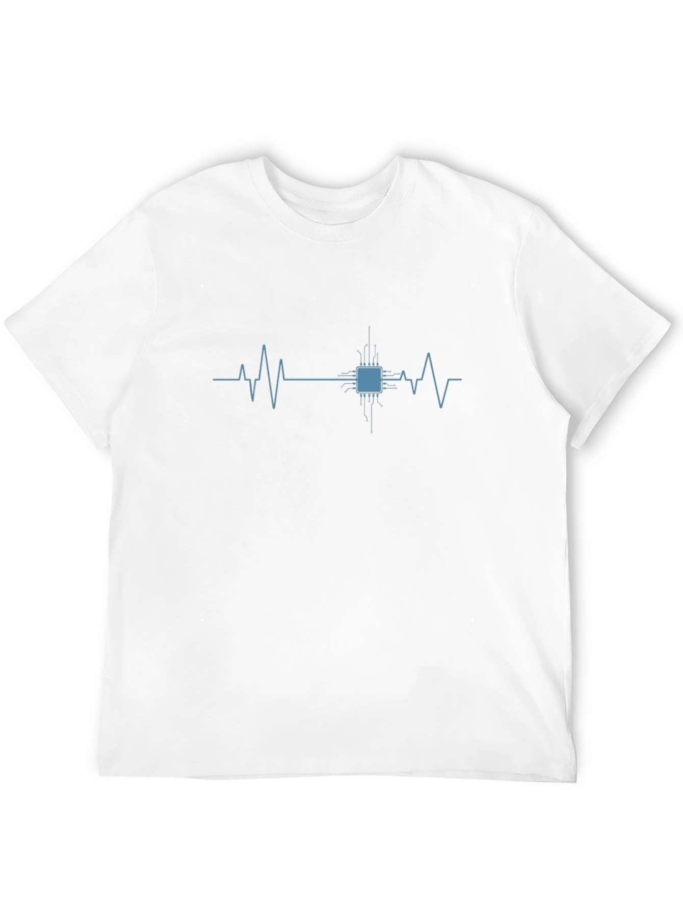 Circuit Heartbeat T-Shirt - Tech Enthusiast Style