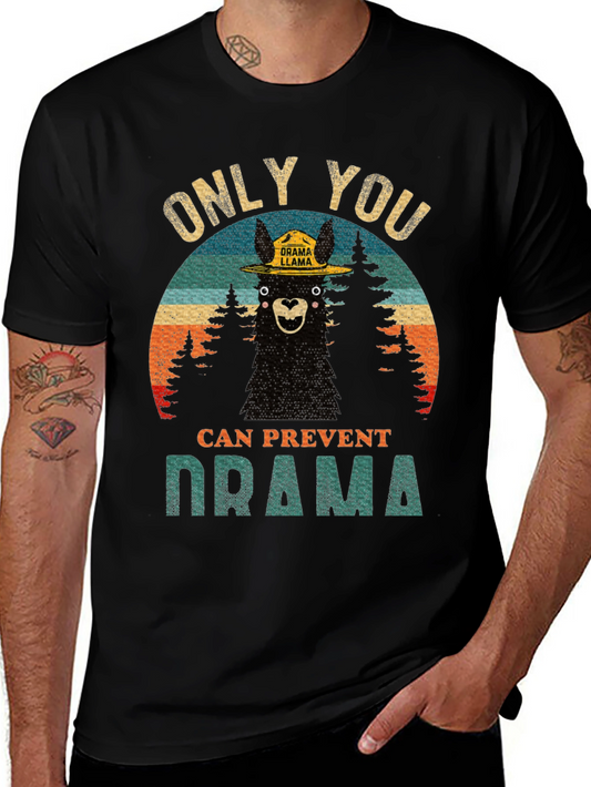Only You Can Prevent Drama Llama Graphic Tee