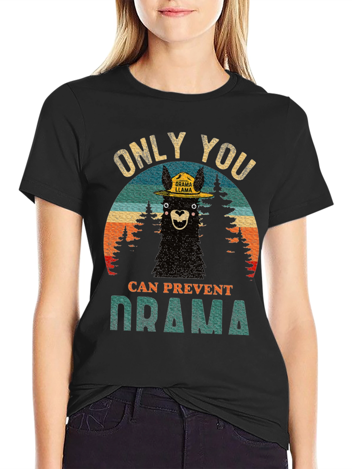 Only You Can Prevent Drama Llama Graphic Tee