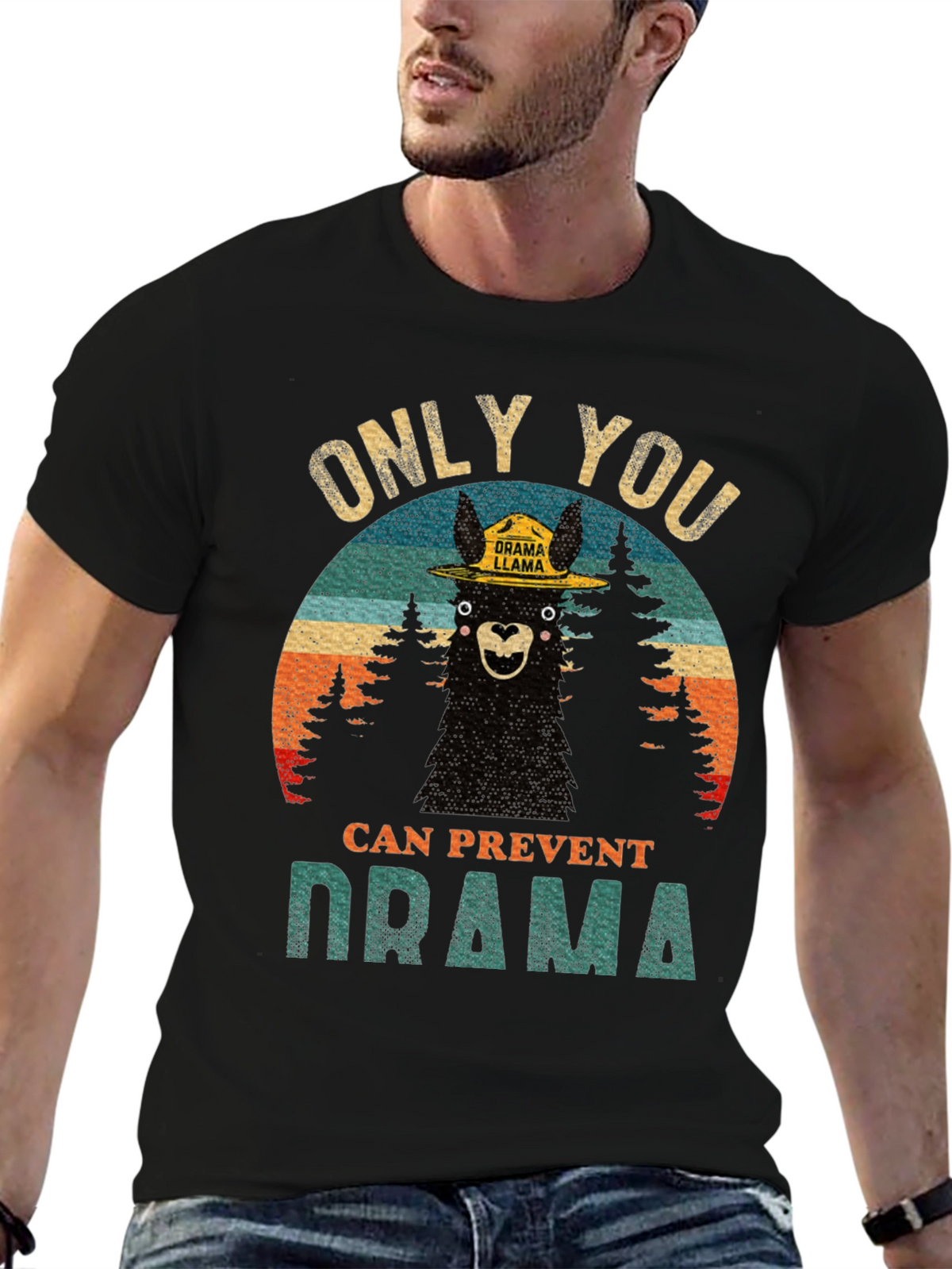 Only You Can Prevent Drama Llama Graphic Tee