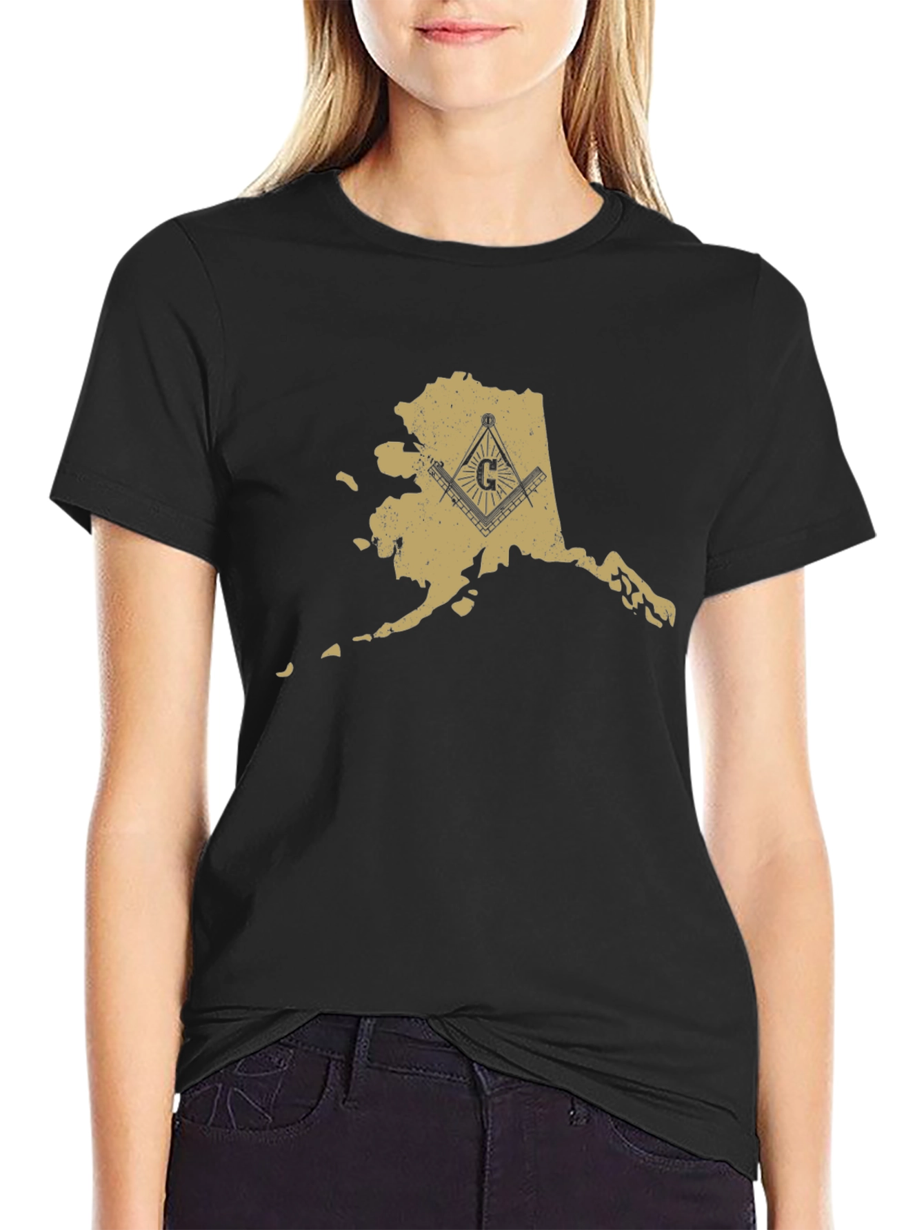 Alaska Masonic Black T-Shirt