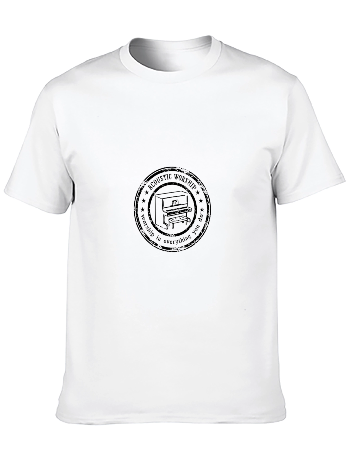 Acoustic Worship Piano Graphic T-Shirt