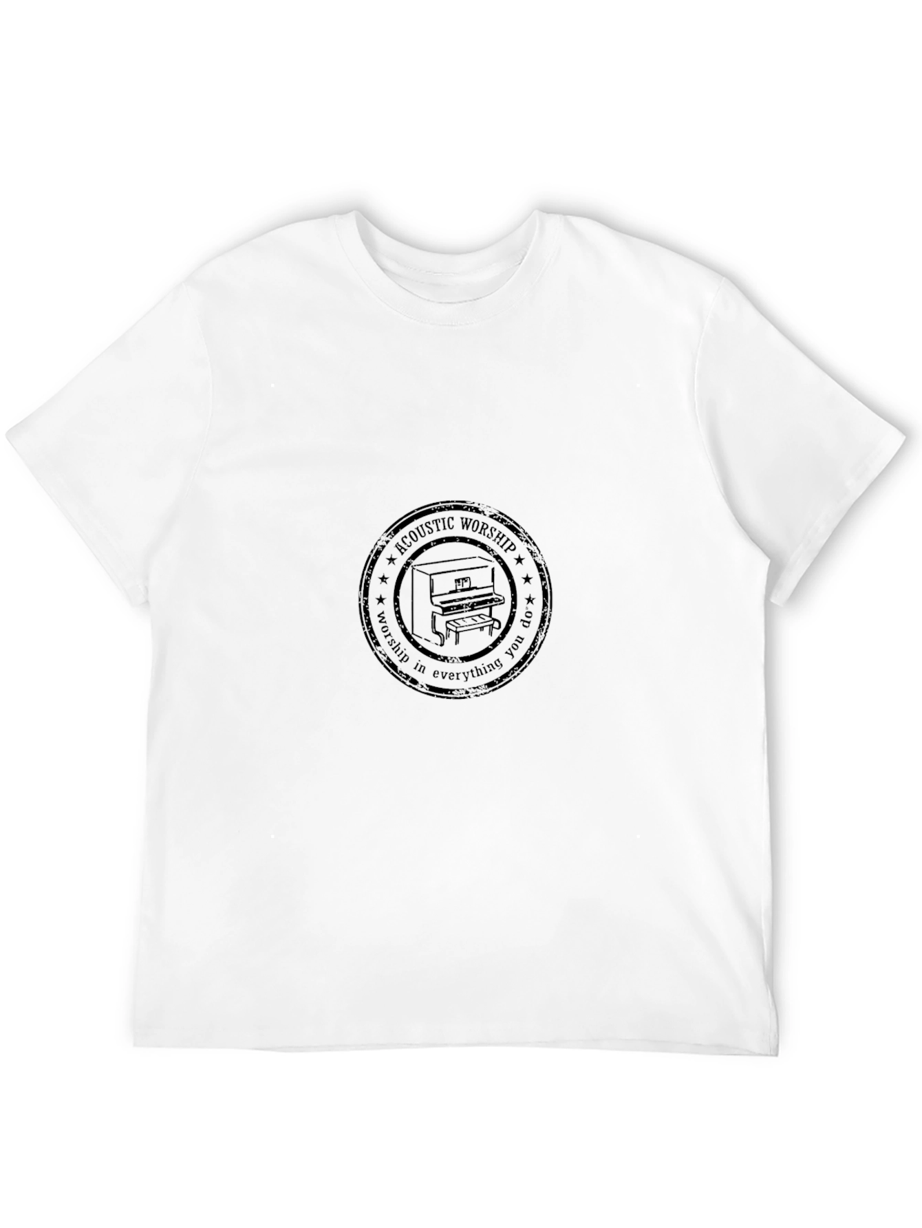 Acoustic Worship Piano Graphic T-Shirt