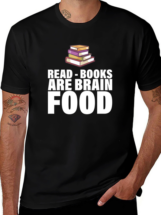Read Books Are Brain Food Graphic Tee