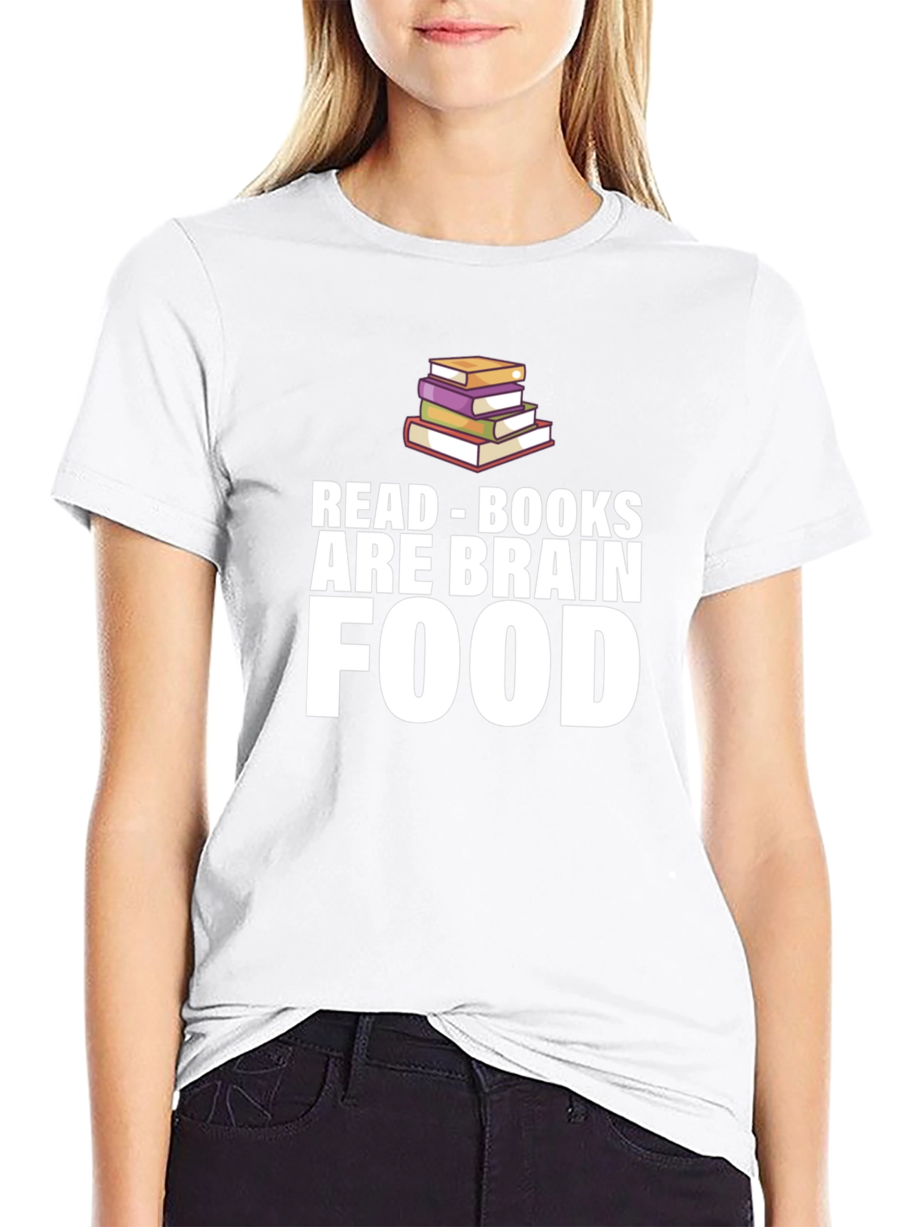 Read Books Are Brain Food Graphic Tee