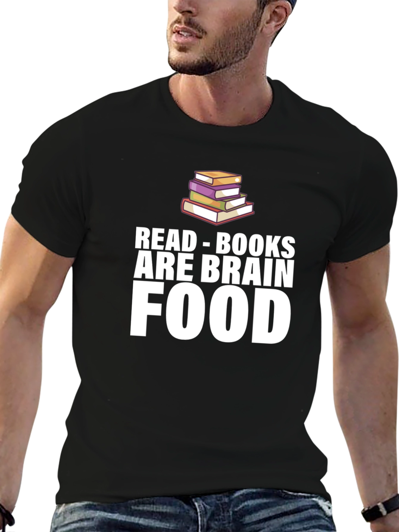 Read Books Are Brain Food Graphic Tee