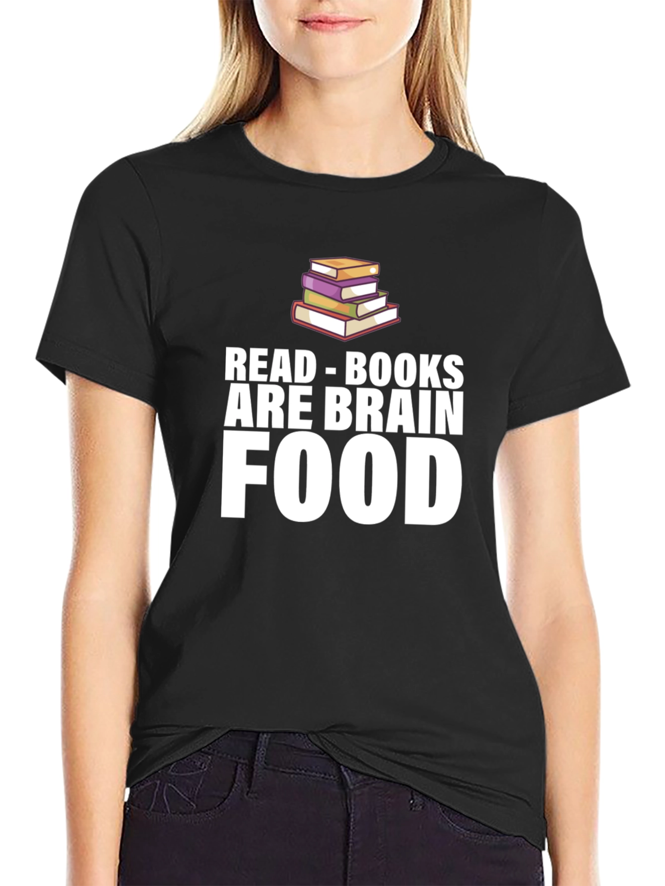 Read Books Are Brain Food Graphic Tee