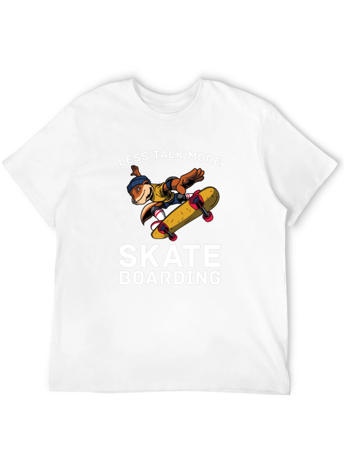 Skateboarding Beaver Black T-Shirt