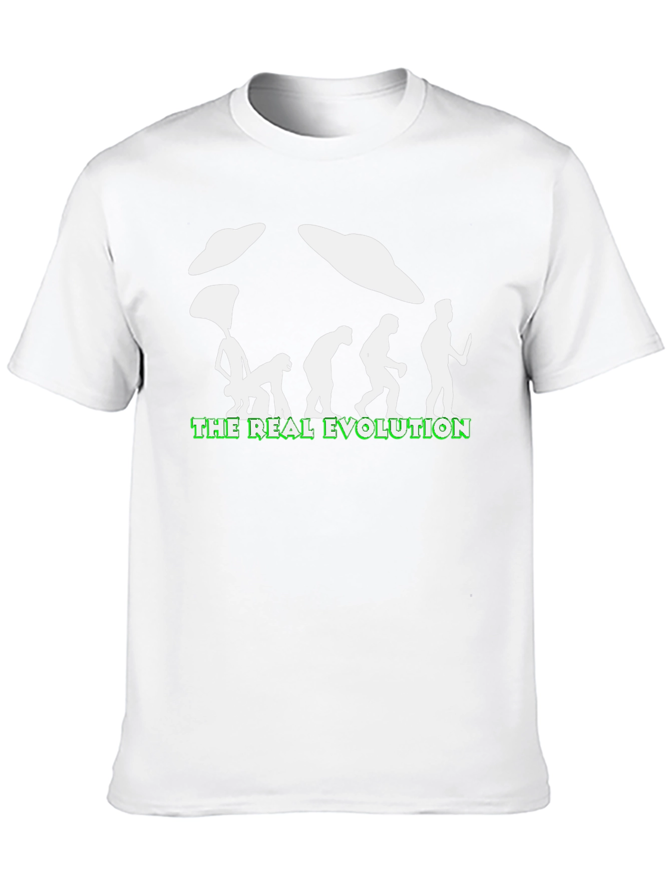 The Real Evolution UFO T-Shirt - Funny Graphic Tee