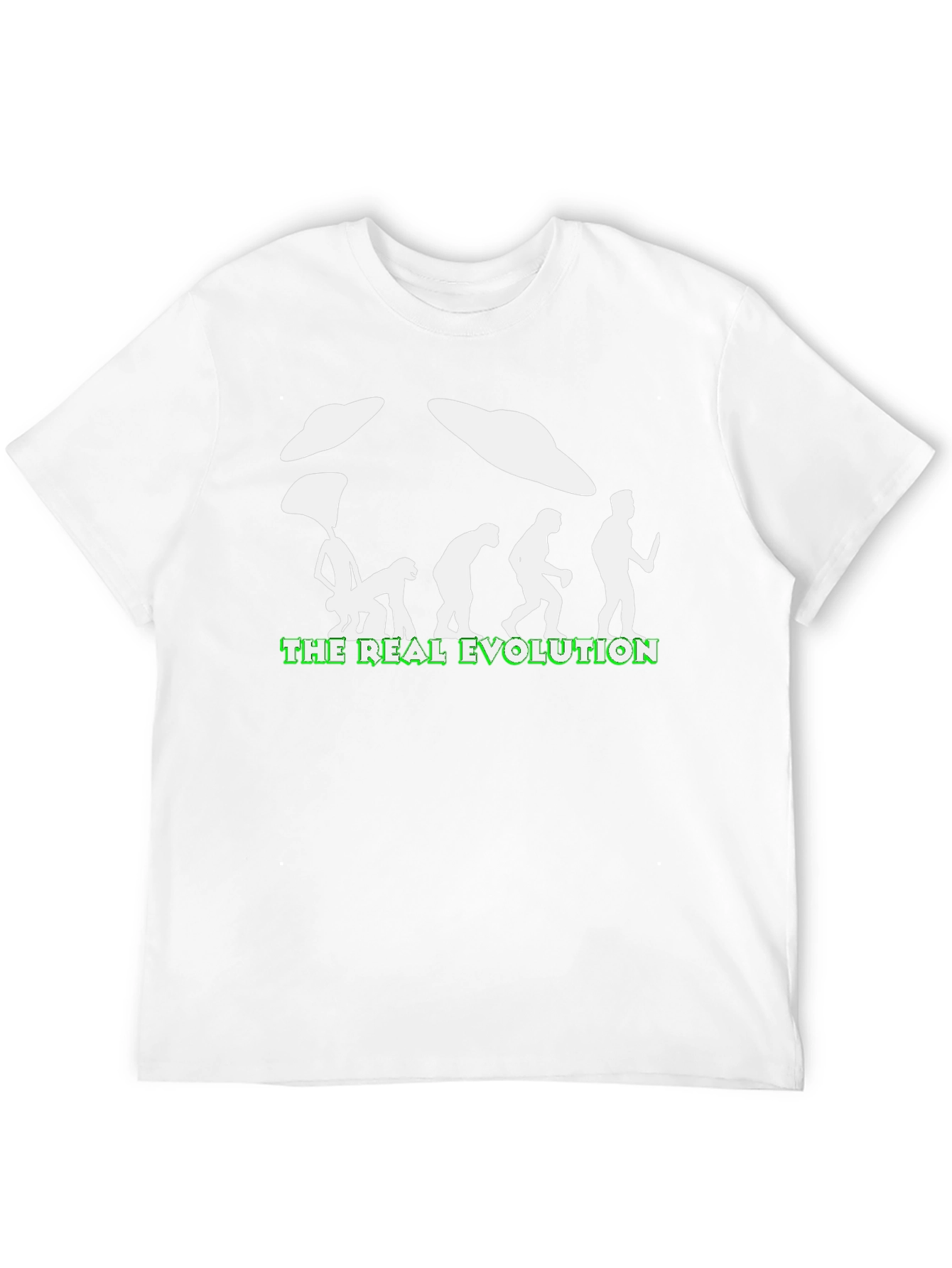 The Real Evolution UFO T-Shirt - Funny Graphic Tee
