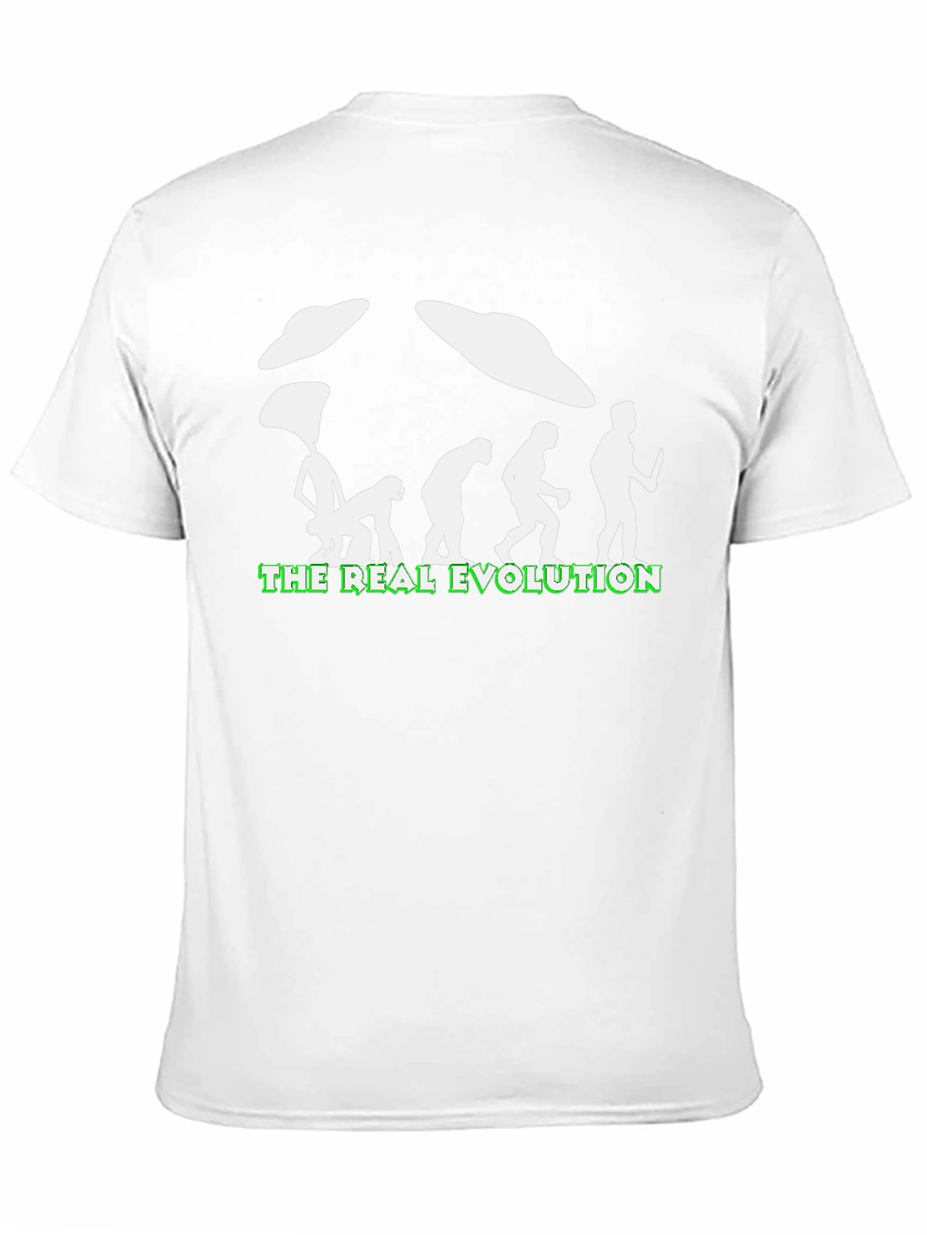 The Real Evolution UFO T-Shirt - Funny Graphic Tee