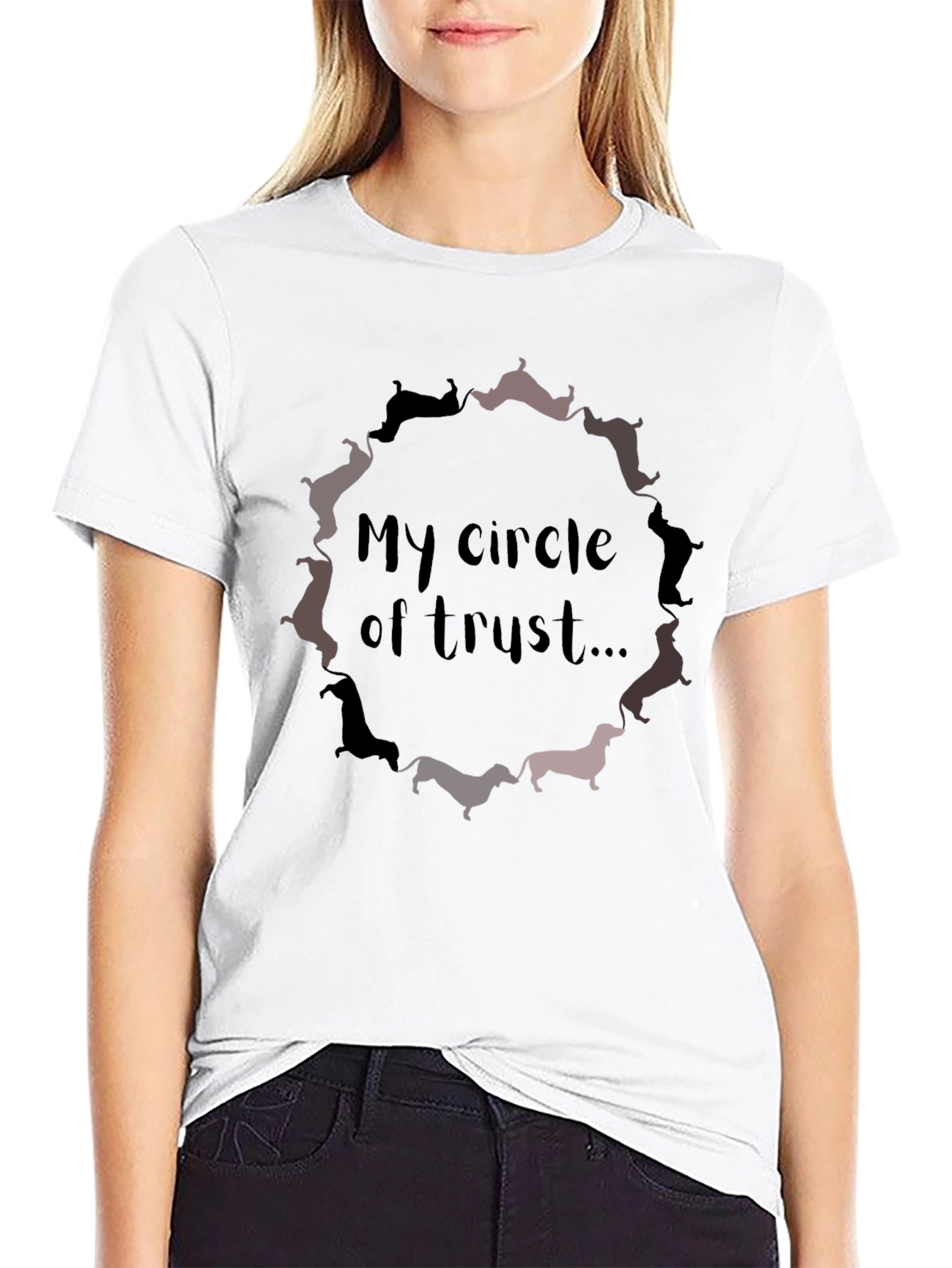 Dachshund Circle of Trust Graphic Tee