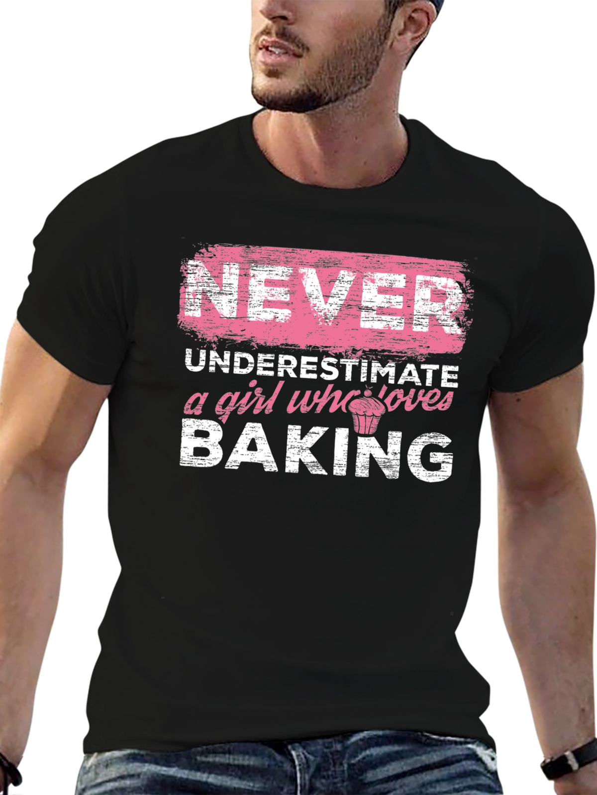 Never Underestimate a Girl Who Loves Baking T-Shirt