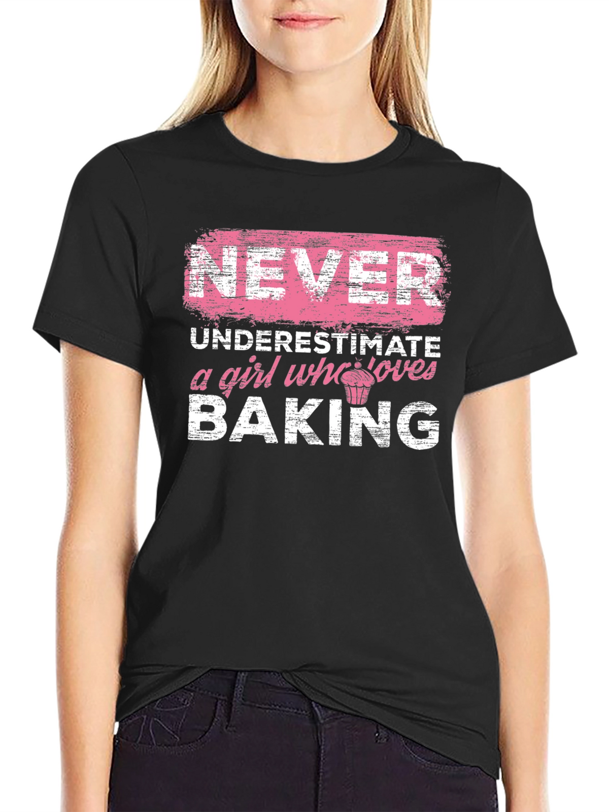 Never Underestimate a Girl Who Loves Baking T-Shirt
