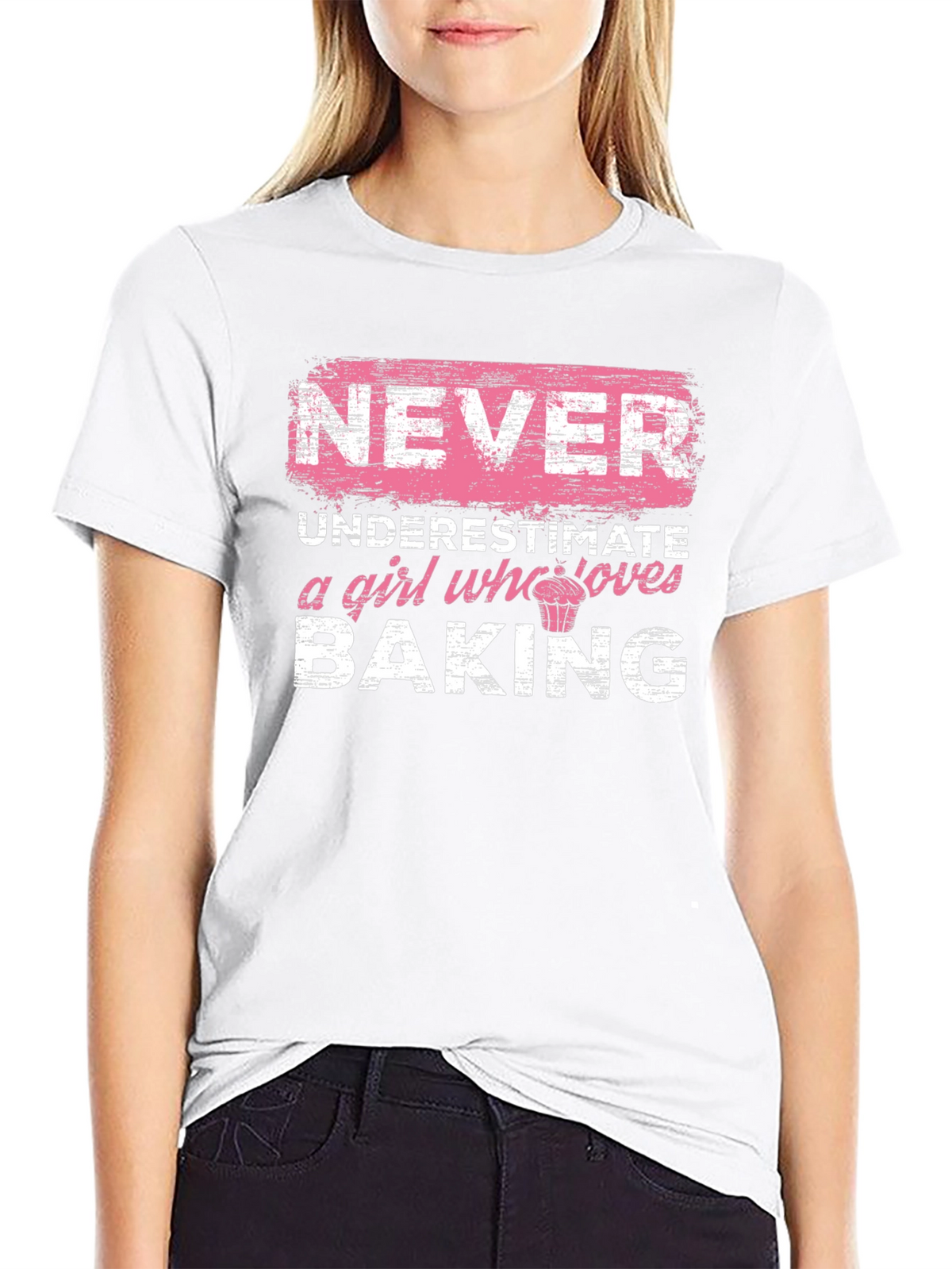 Never Underestimate a Girl Who Loves Baking T-Shirt