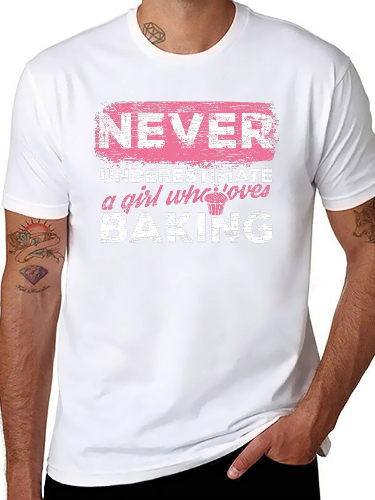 Never Underestimate a Girl Who Loves Baking T-Shirt