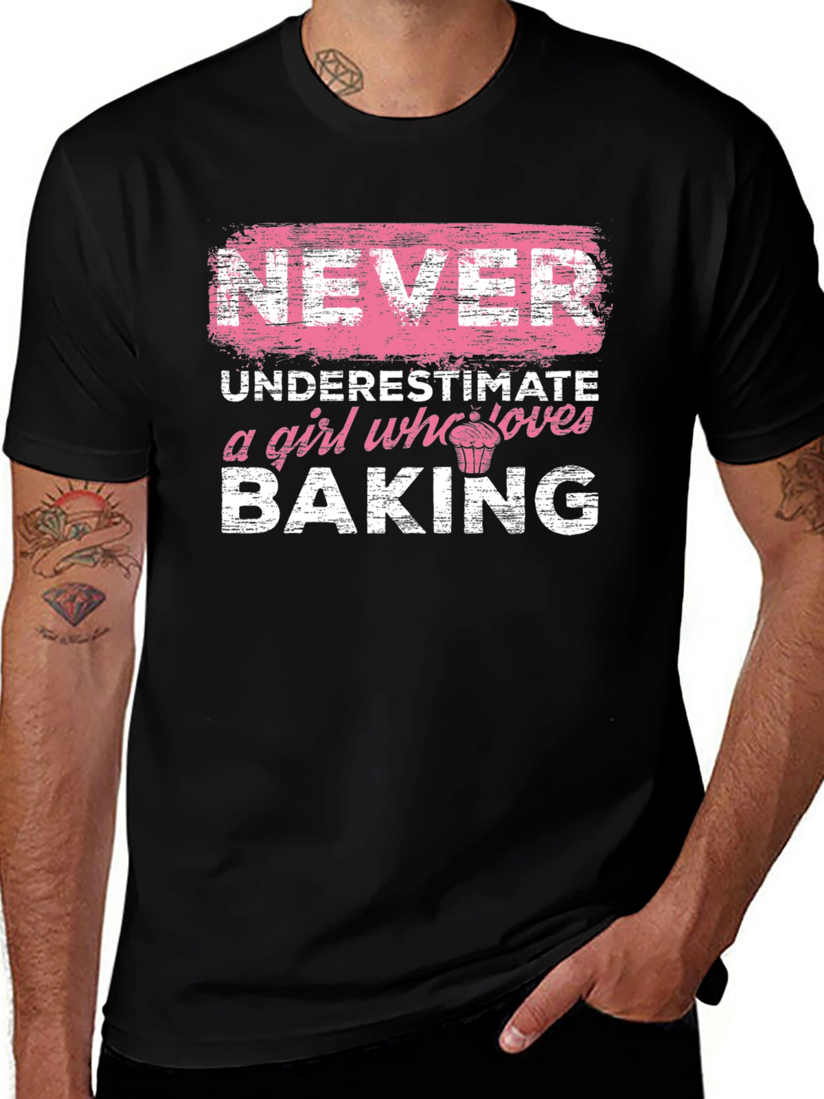 Never Underestimate a Girl Who Loves Baking T-Shirt