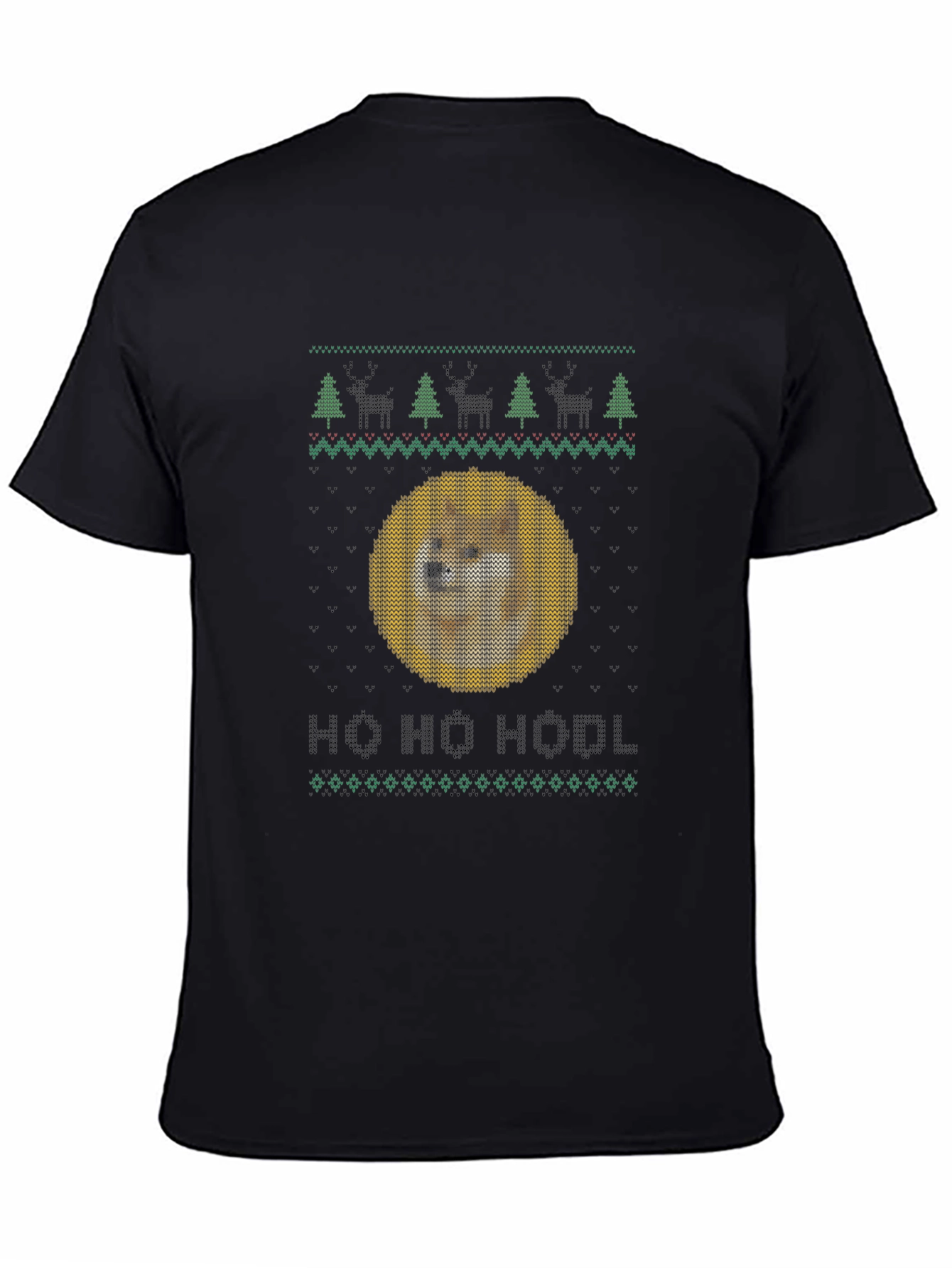 Doge HODL Ugly Christmas Sweater T-Shirt
